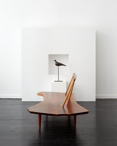 Frühe George Nakashima-Konoid-Bank aus dem Jahr 1964