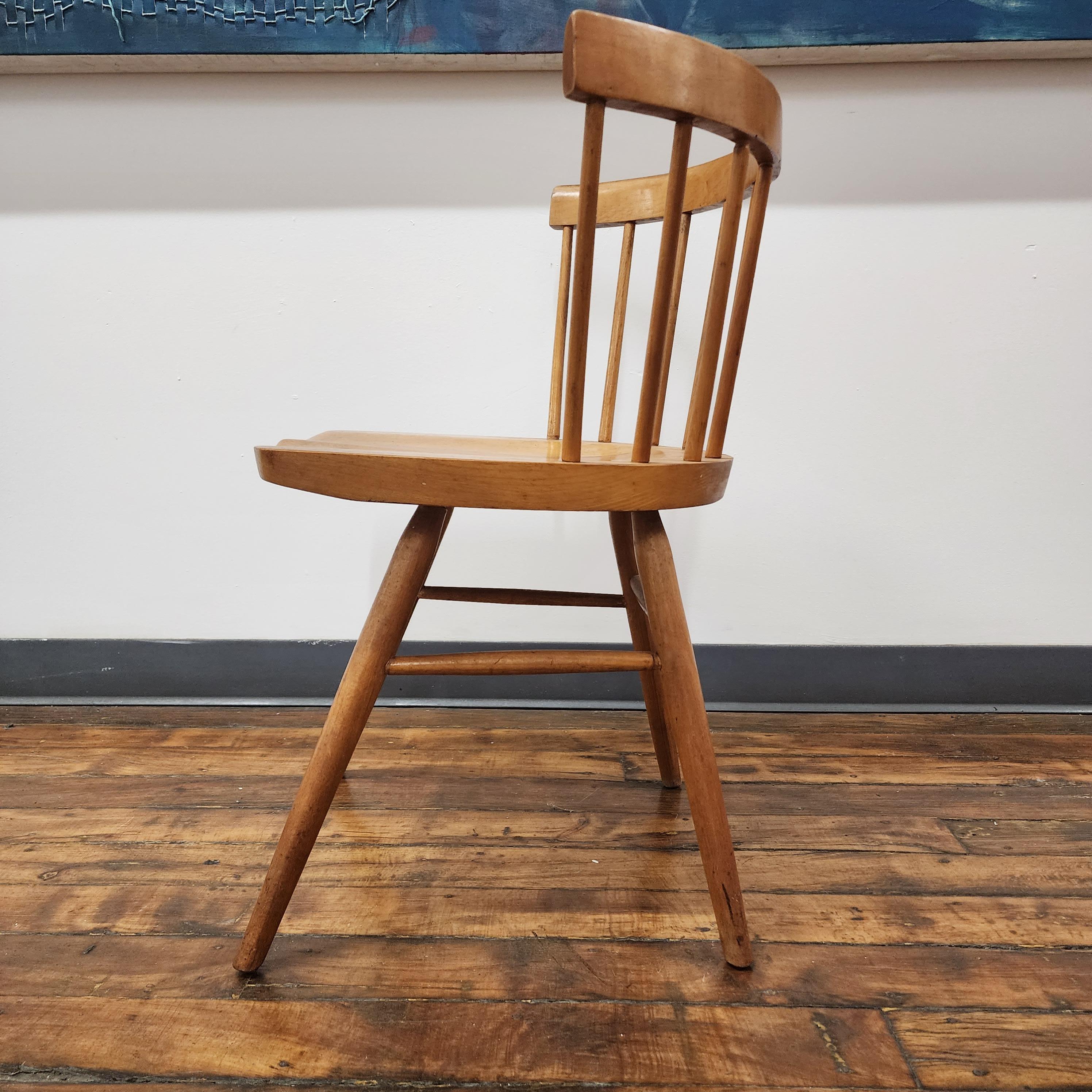 Mid-Century Modern Early George Nakashima Straight Chair for Knoll Associates  For Sale