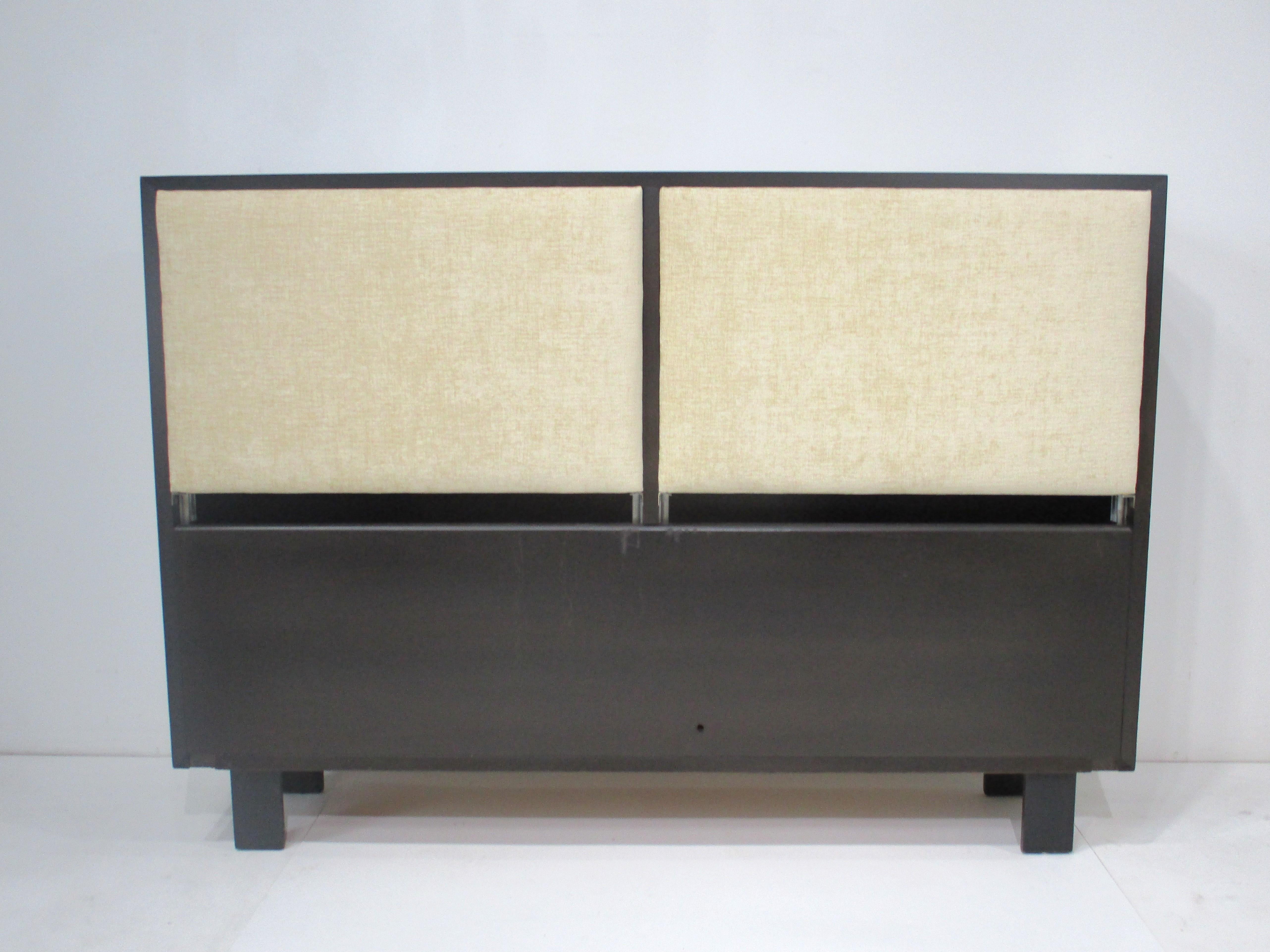 20th Century Early George Nelson Full Sized Tilting Storage Headboard # 5400 For Sale