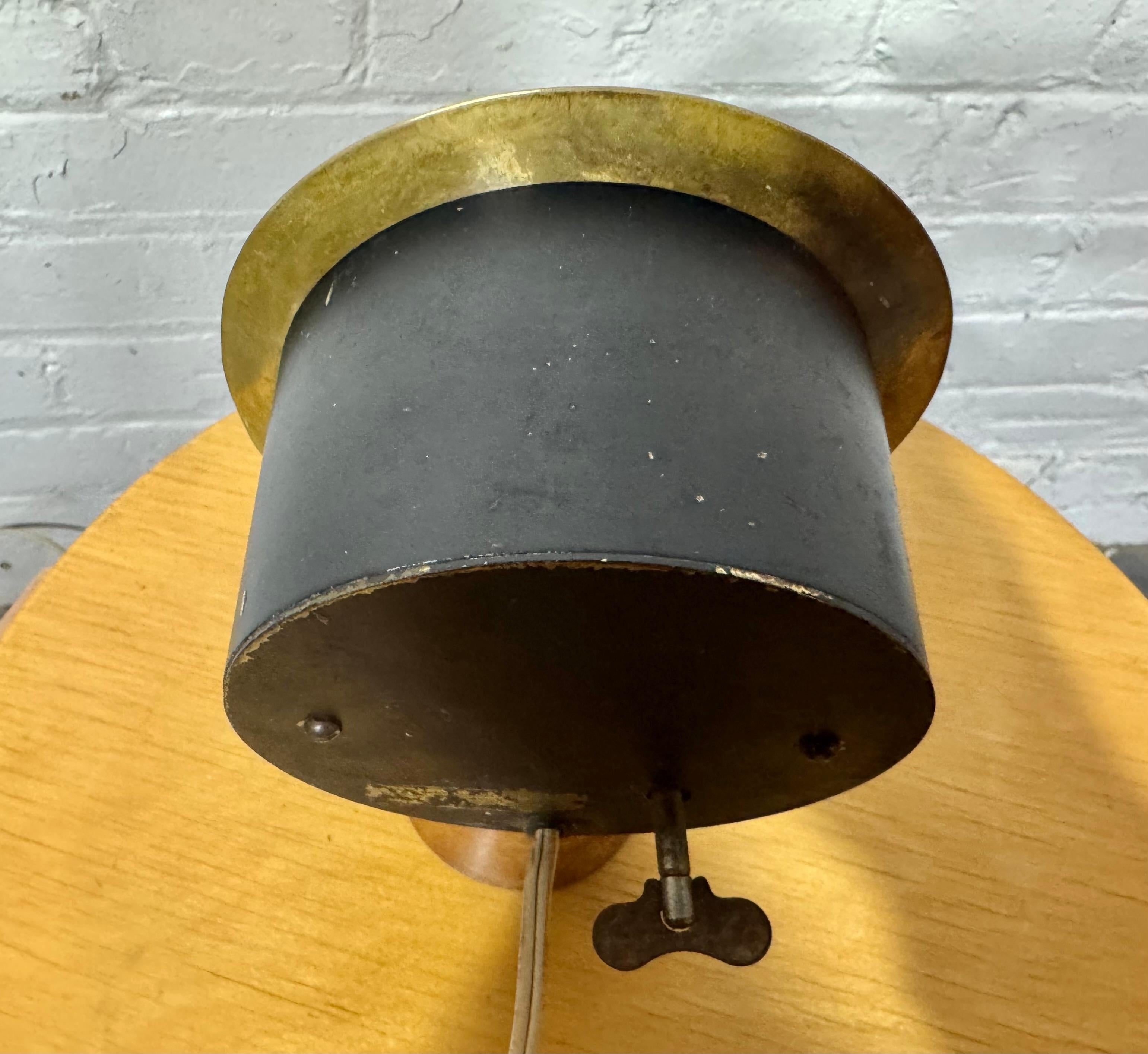 Metal Early George Nelson Howard Miller Table Desk Clock 1949/1950 Mid Century Modern For Sale