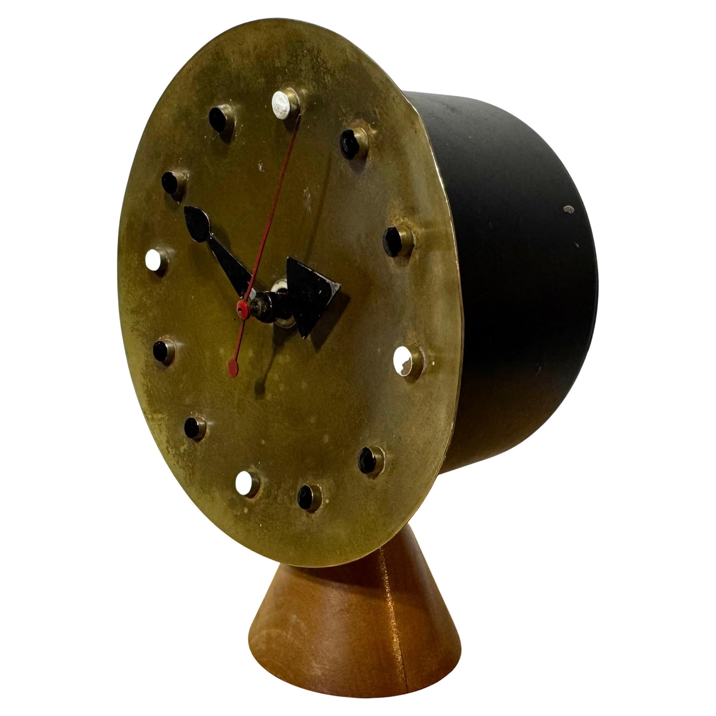 Early George Nelson Howard Miller Table Desk Clock 1949/1950 Mid Century Modern