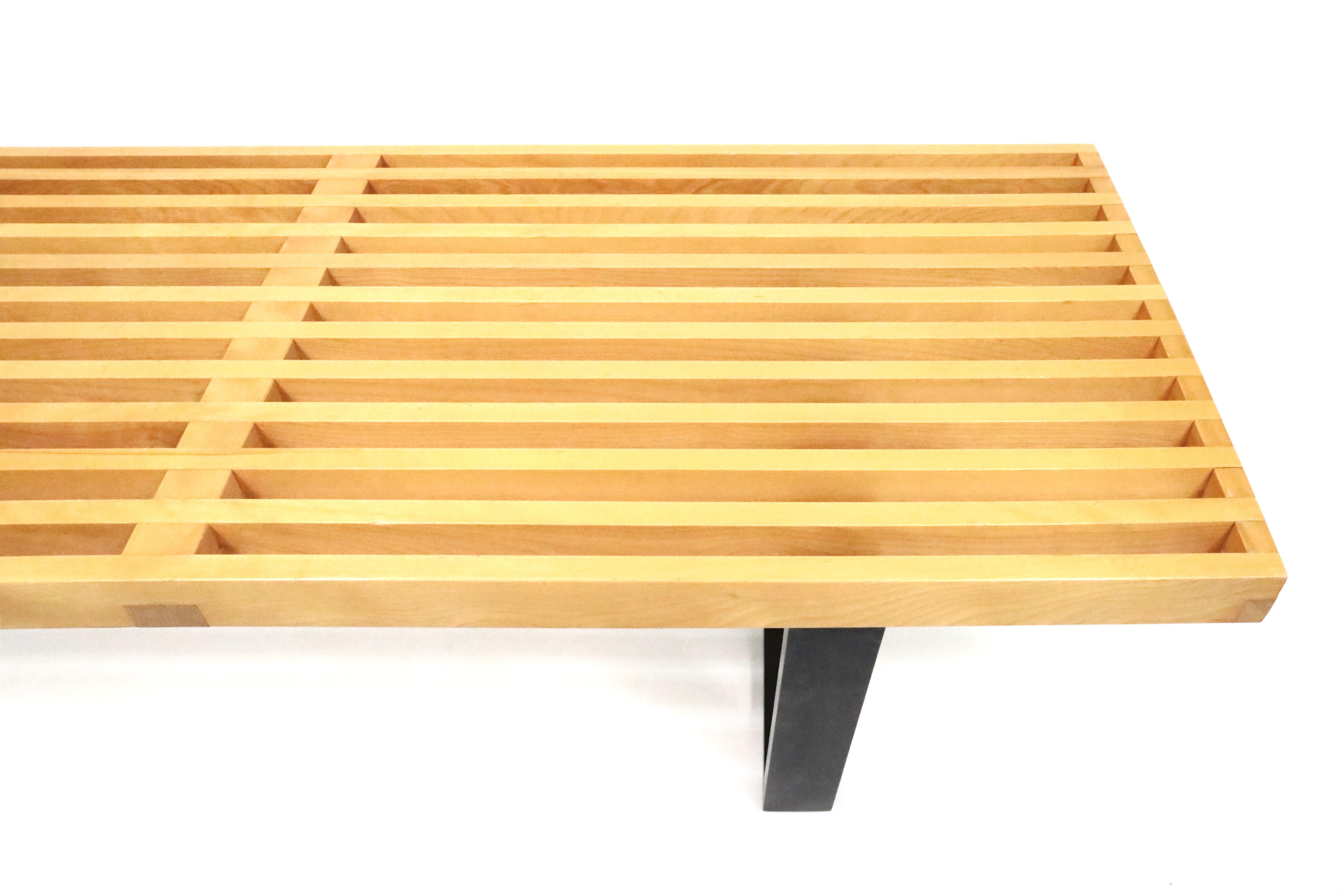 Maple Early George Nelson Platform Bench for Herman Miller