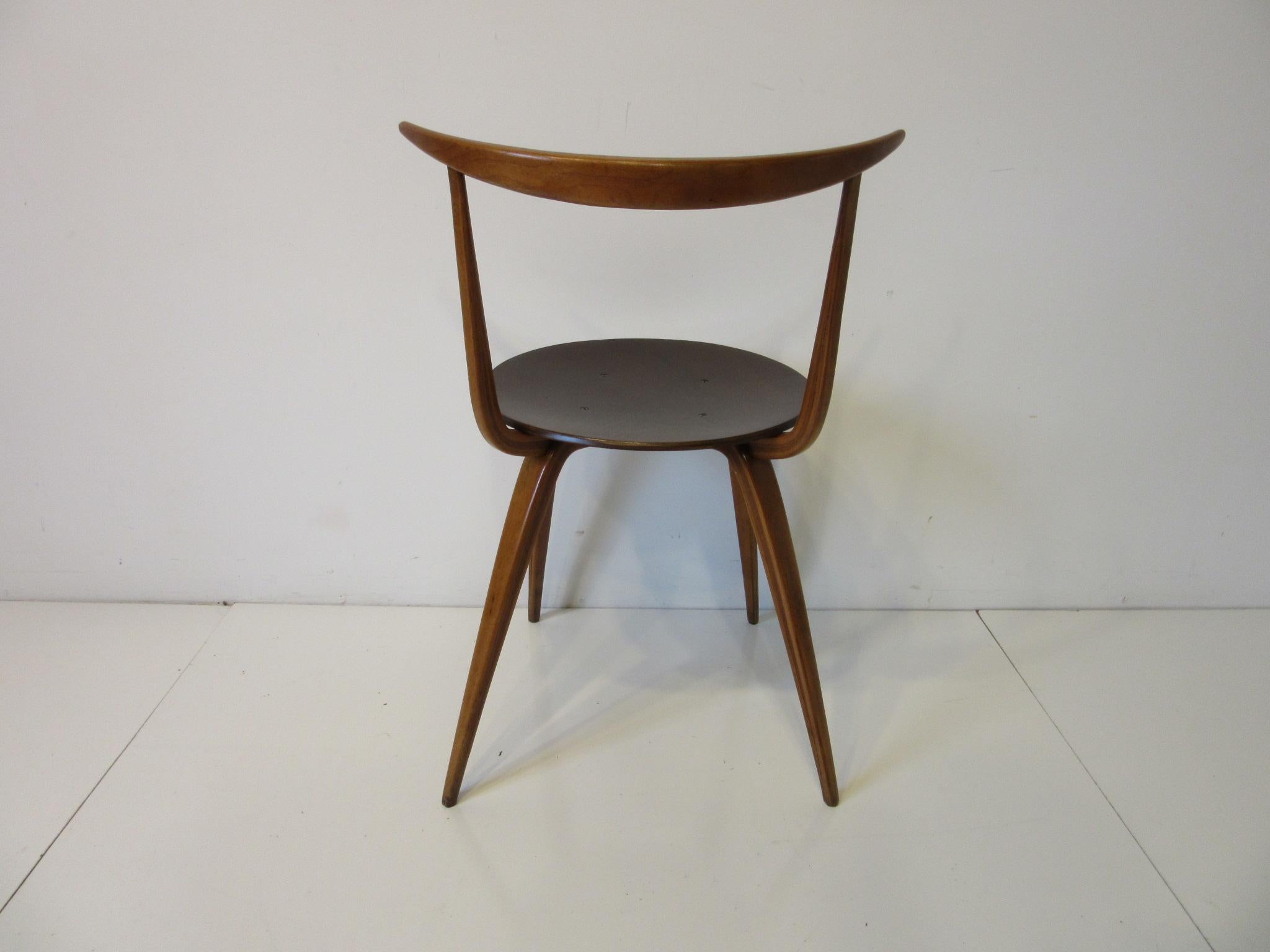 American Early George Nelson Pretzel Side Chair for Herman Miller