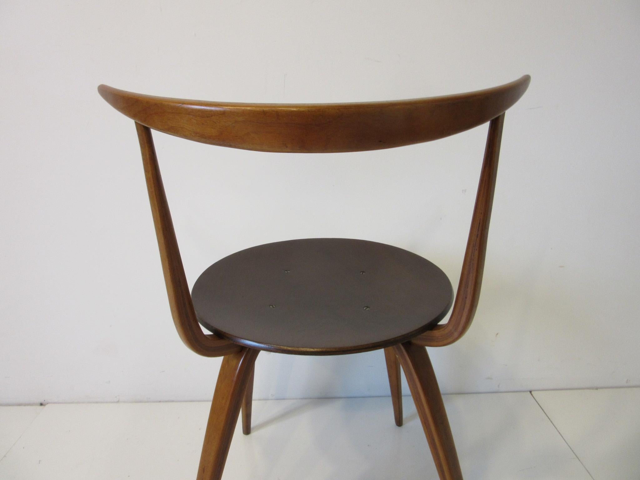 Early George Nelson Pretzel Side Chair for Herman Miller In Good Condition In Cincinnati, OH