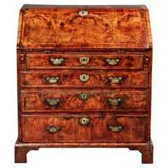 Early Georgian Antique Walnut Bureau
