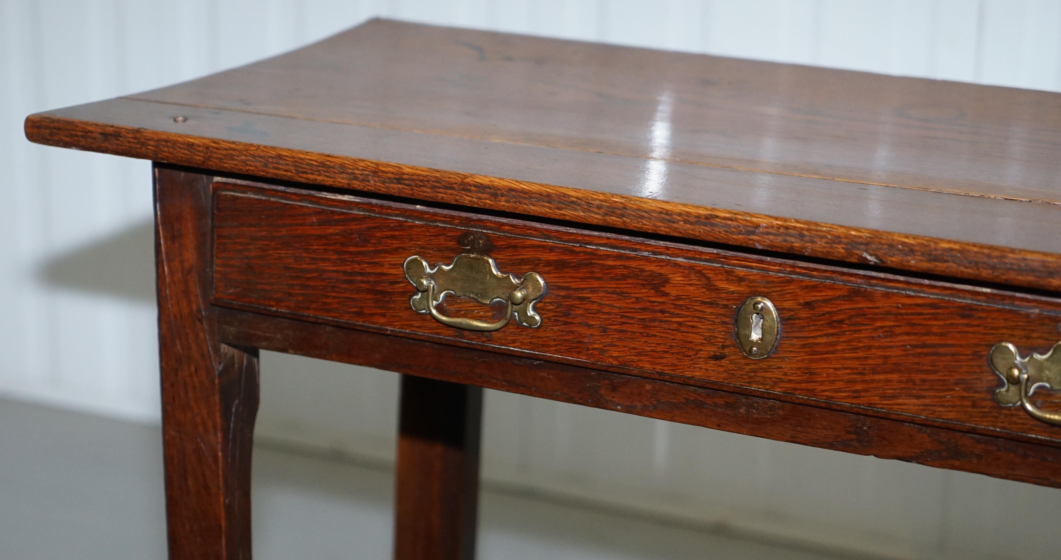 Oak Early Georgian Irish circa 1740 Side Console Table for Restoration Lovely Find
