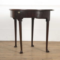 Early Georgian Mahogany Demi-Lune Table