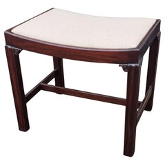 Early Georgian Mahogany Dressing Table Stool