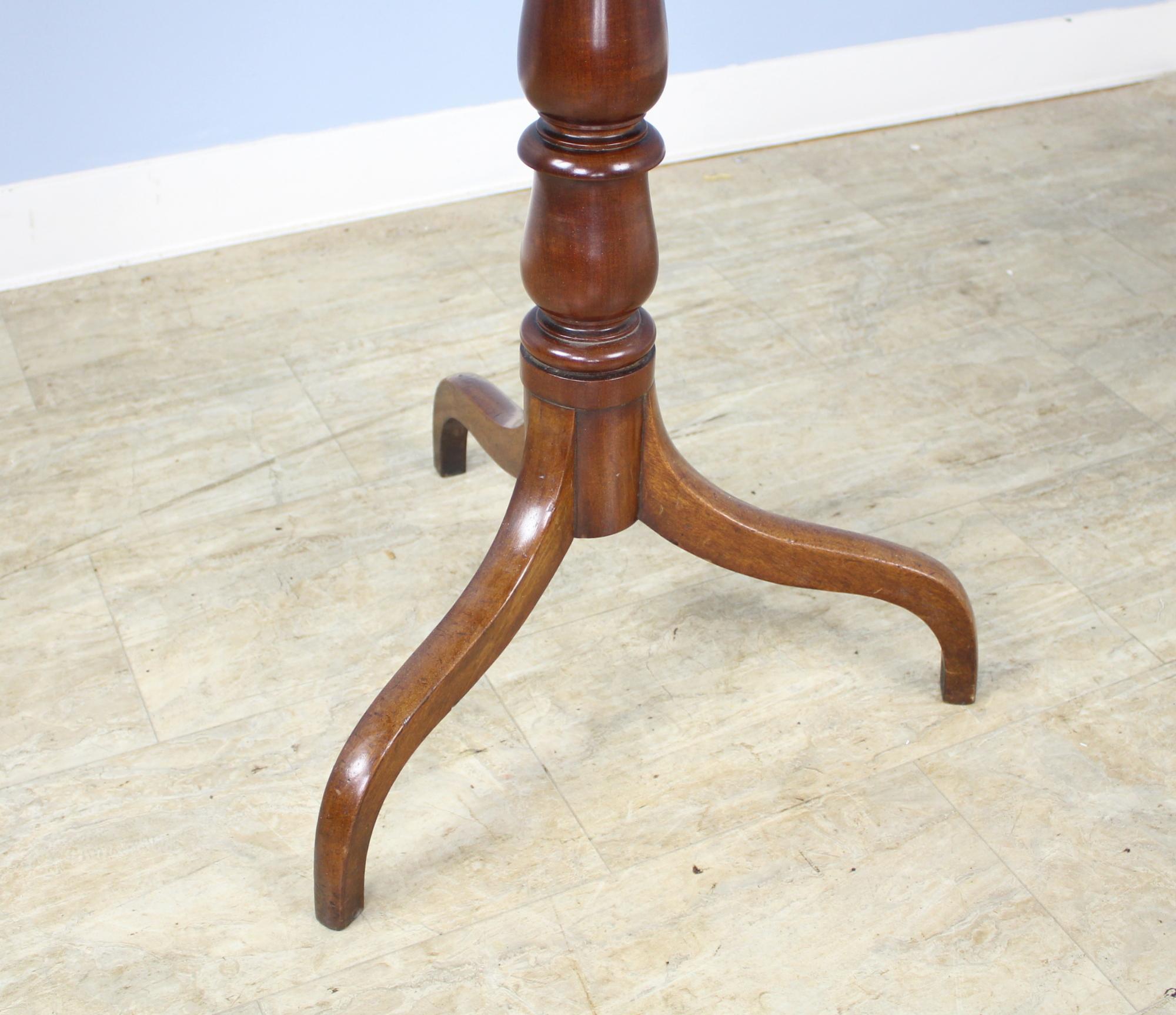 English Early Georgian Mahogany Tilt-Top Pedestal Table