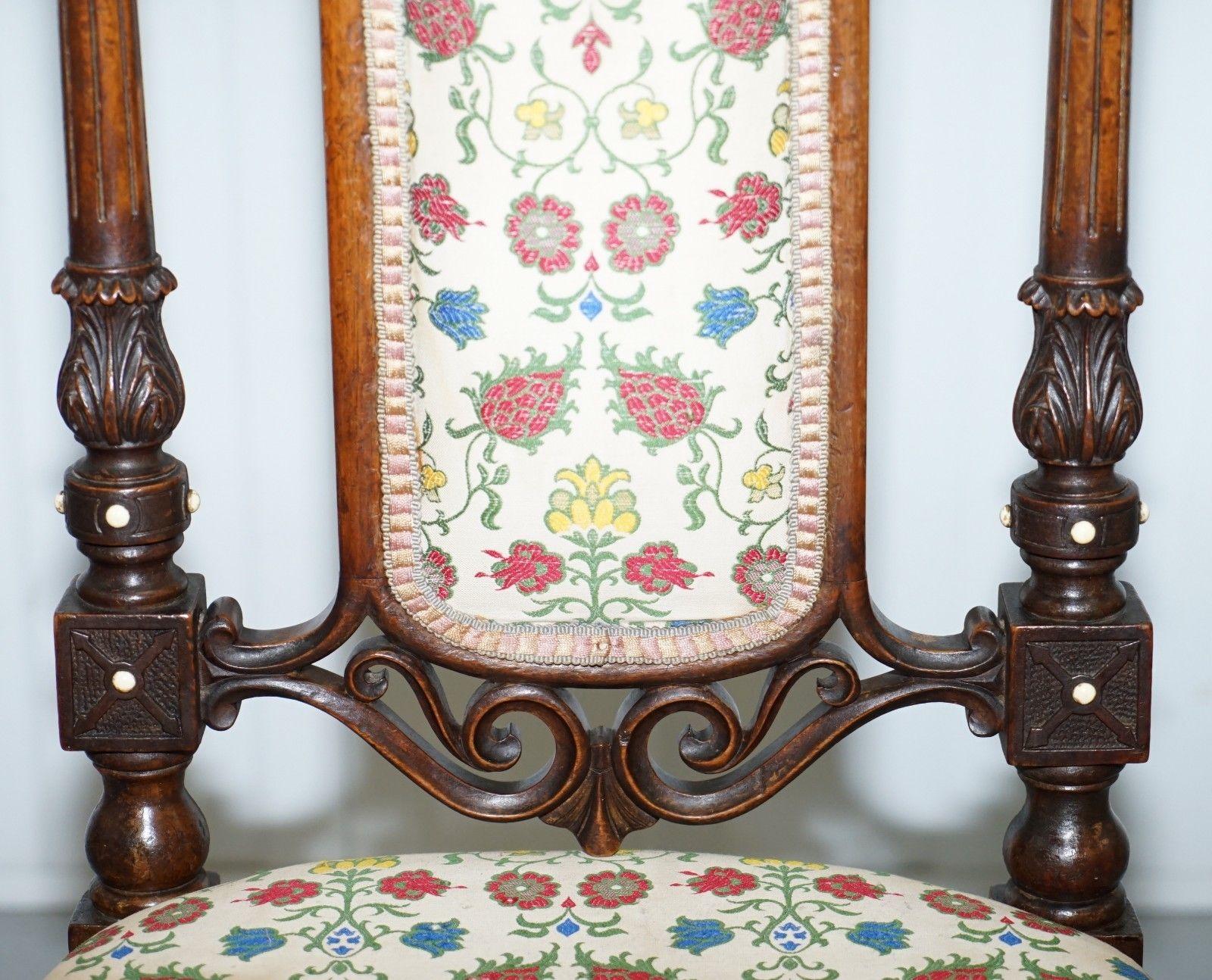 Hand-Carved Early Georgian Single Chair Highly Carved and Detailing Walnut, circa 1800