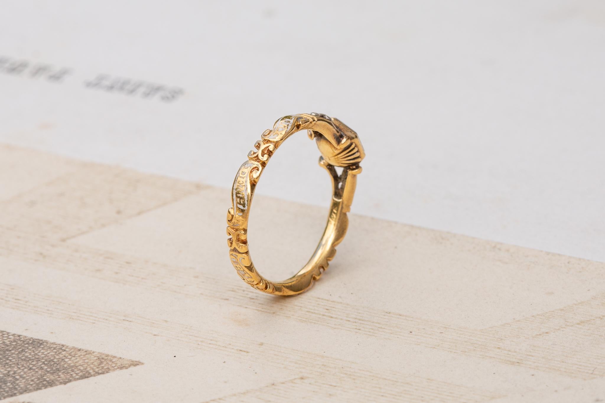 Early Georgian Skull and Crossbones Stuart Crystal Mourning Ring c.1740 8