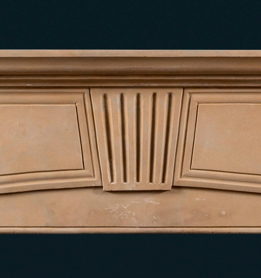 Queen Anne Early Georgian Stone Fireplace Surround For Sale