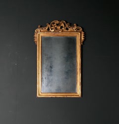Early Georgian Wall Mirror with original Mercury Plate