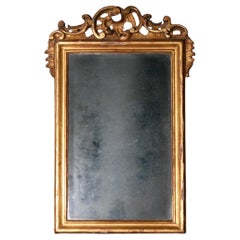 Early Georgian Wall Mirror with original Mercury Plate