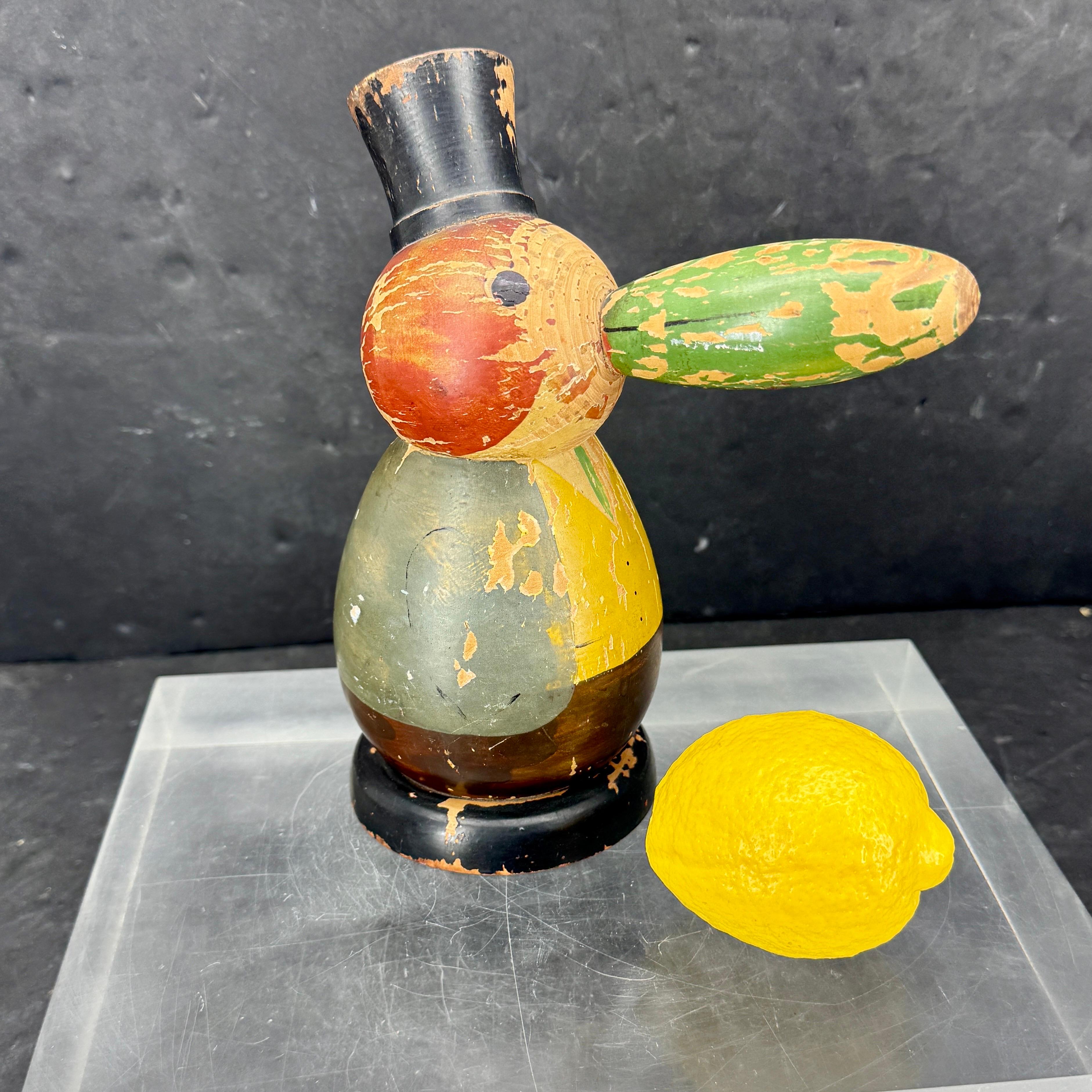 Hand-Painted Early German Antique Wooden Painted Nutcracker By Ulbricht For Sale
