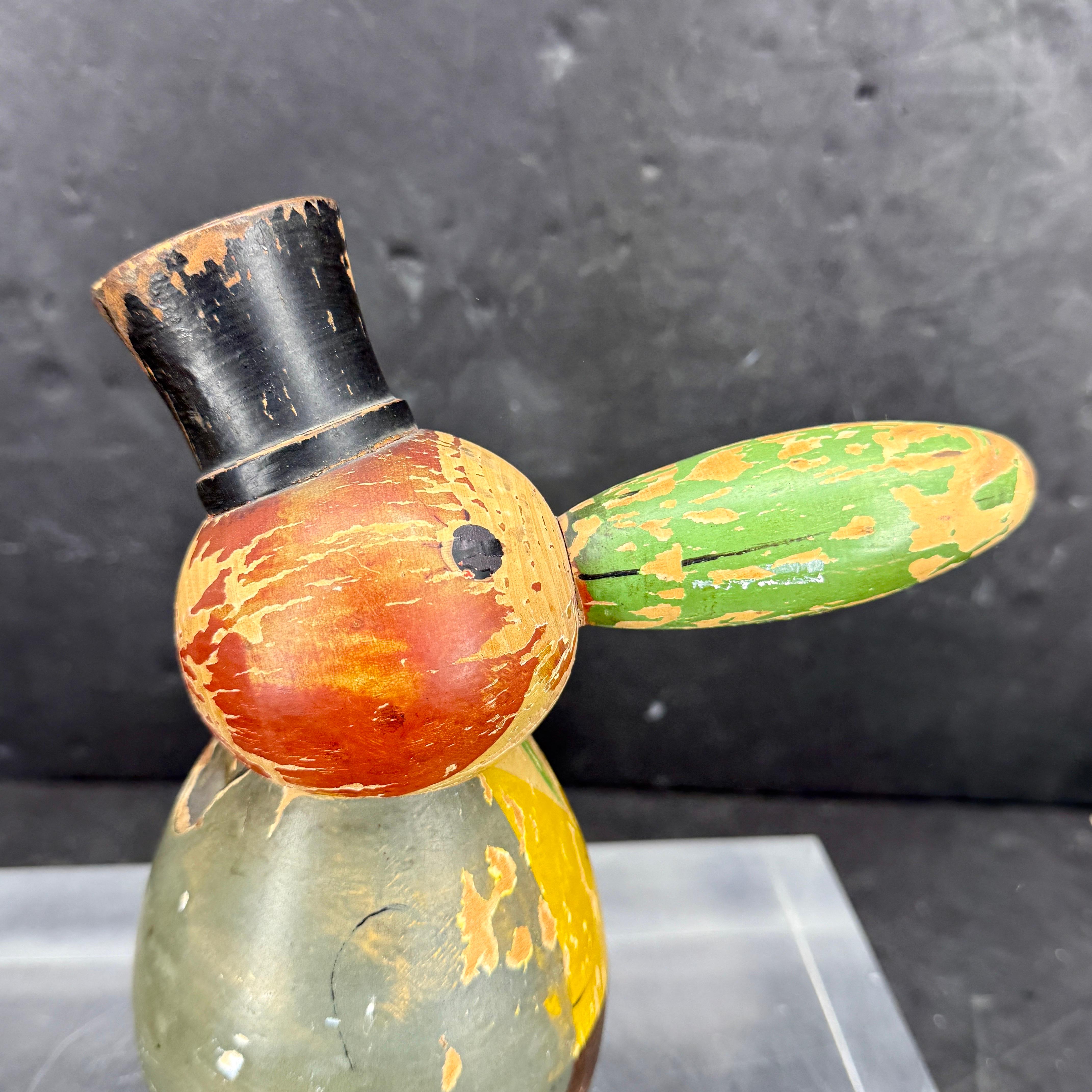 Early German Antique Wooden Painted Nutcracker By Ulbricht In Good Condition For Sale In Haddonfield, NJ