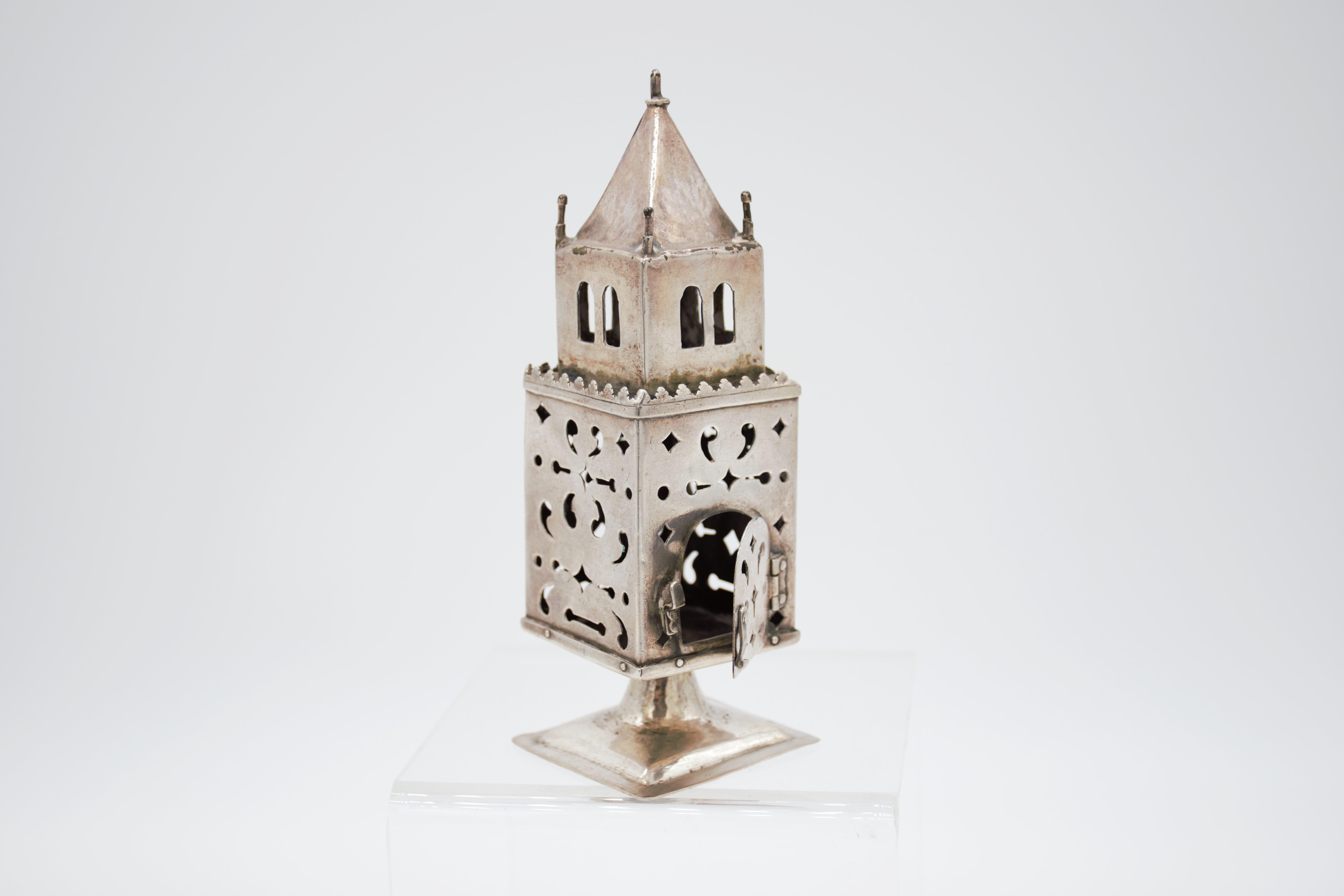  Early German Silver Augsburg Baroque Spice Tower, Hans Jacob Ernst , circa 169 For Sale 1