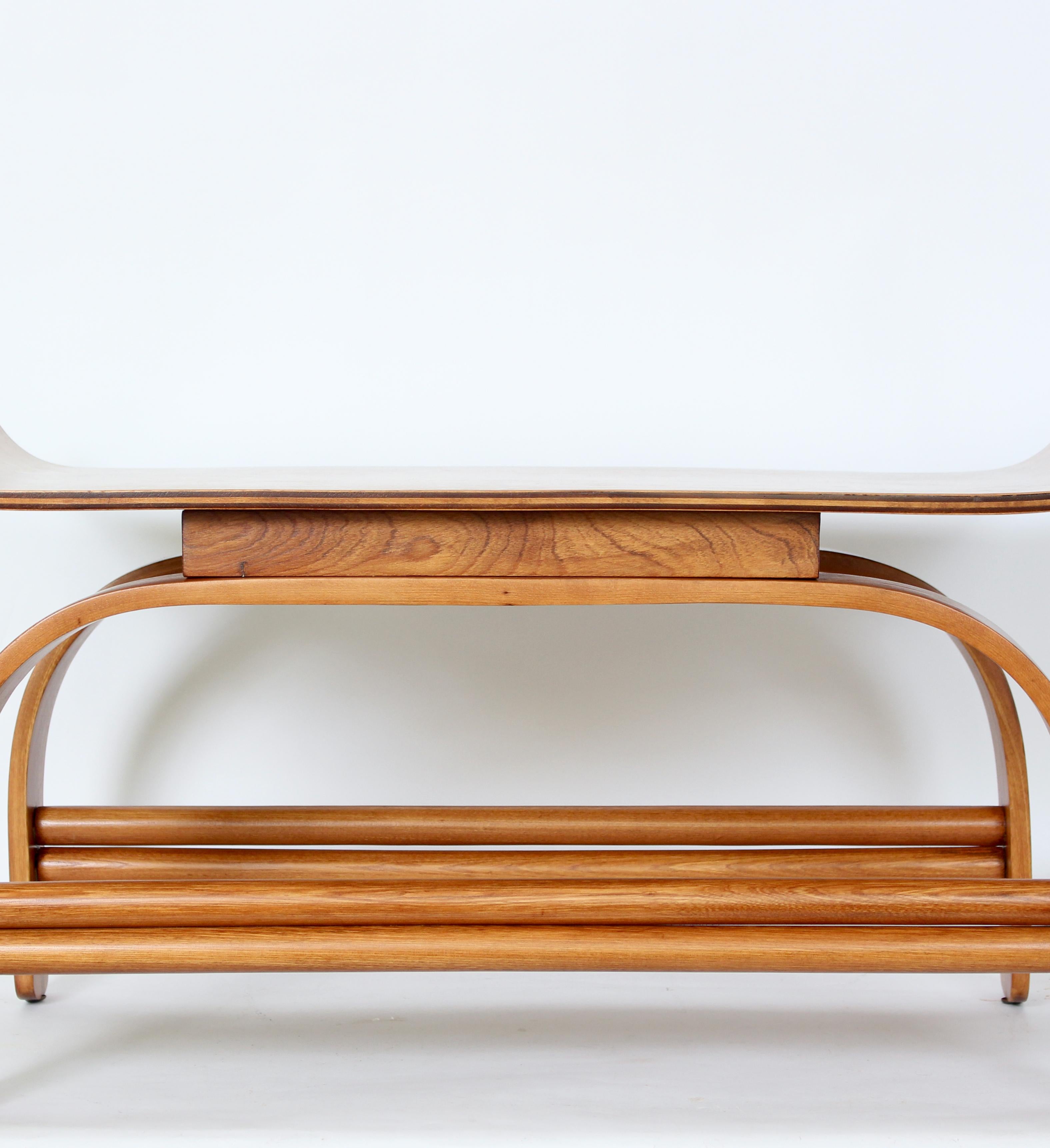 Early Gilbert Rohde for Heywood Wakefield Bentwood Coffee Table For Sale 3