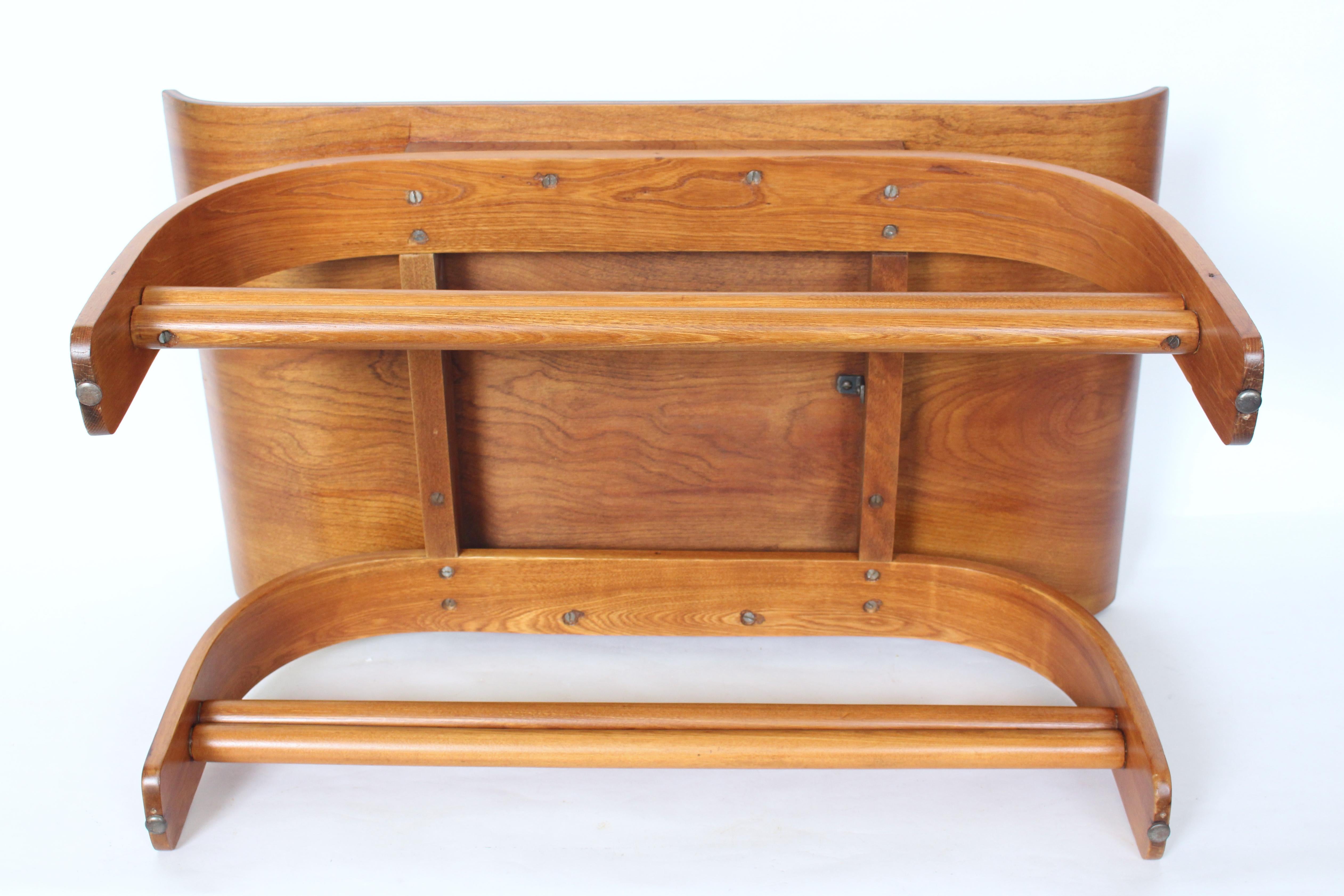 Early Gilbert Rohde for Heywood Wakefield Bentwood Coffee Table For Sale 5