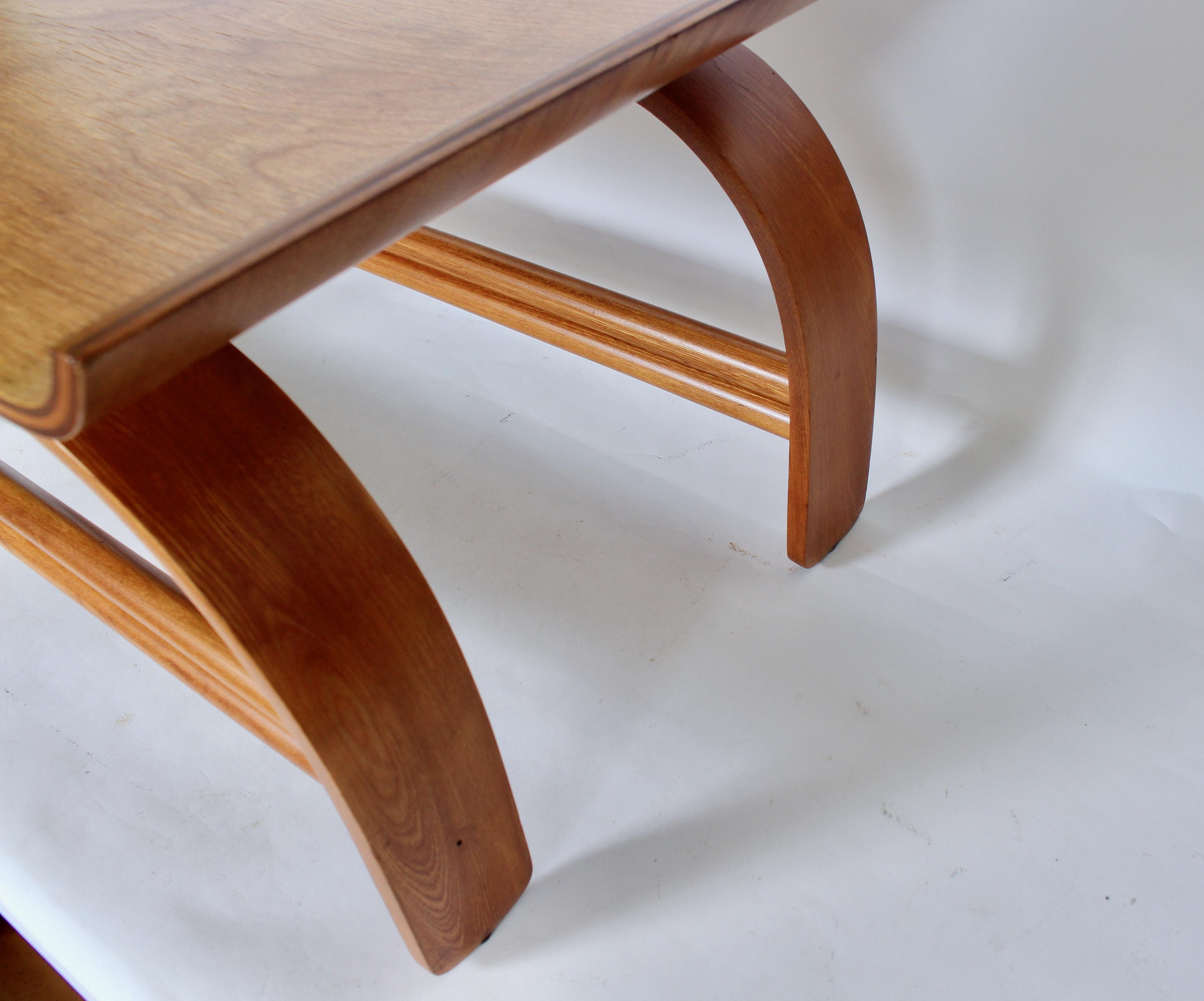 Early Gilbert Rohde for Heywood Wakefield Bentwood Coffee Table For Sale 11