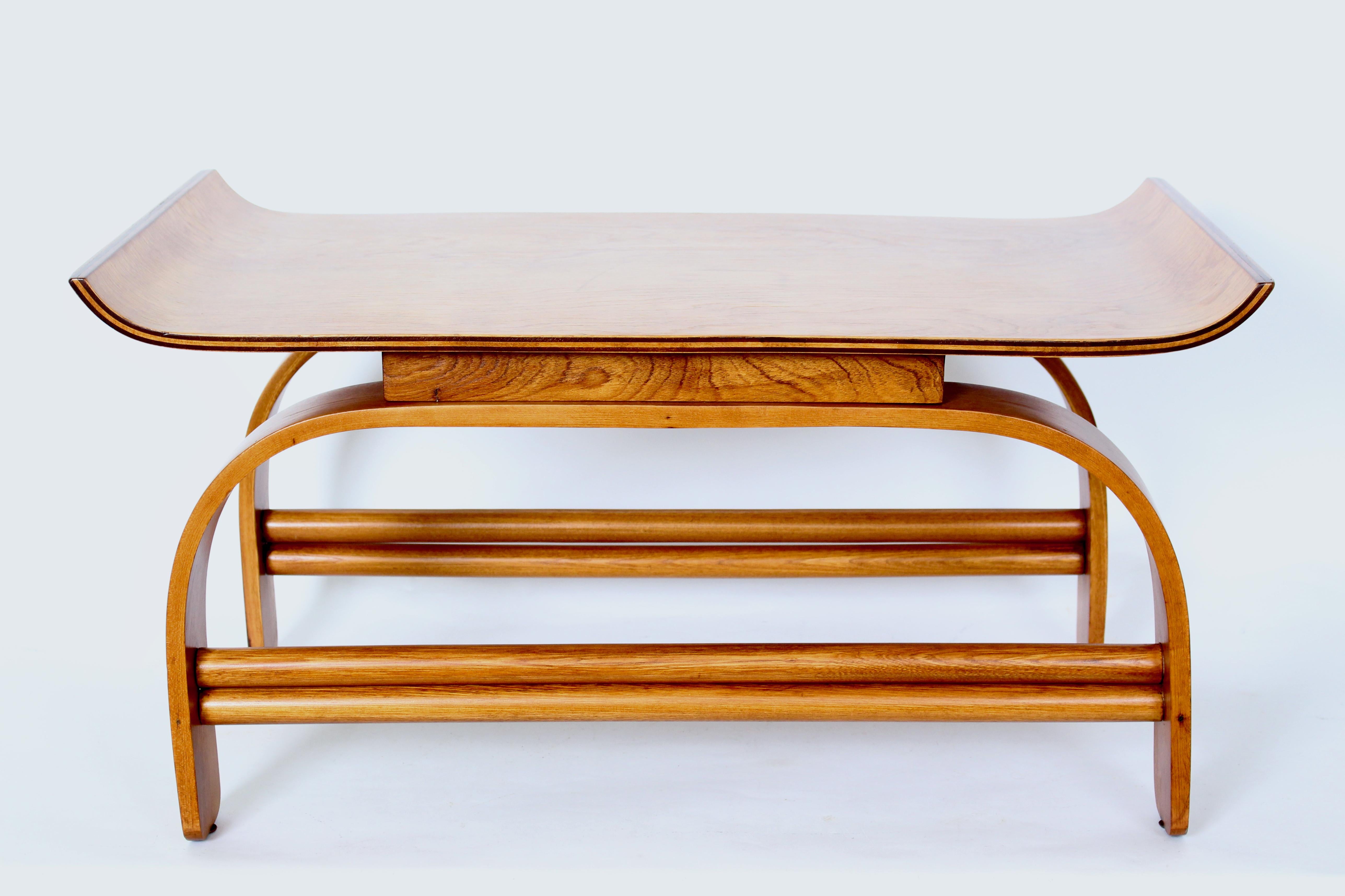 Art Deco Early Gilbert Rohde for Heywood Wakefield Bentwood Coffee Table For Sale