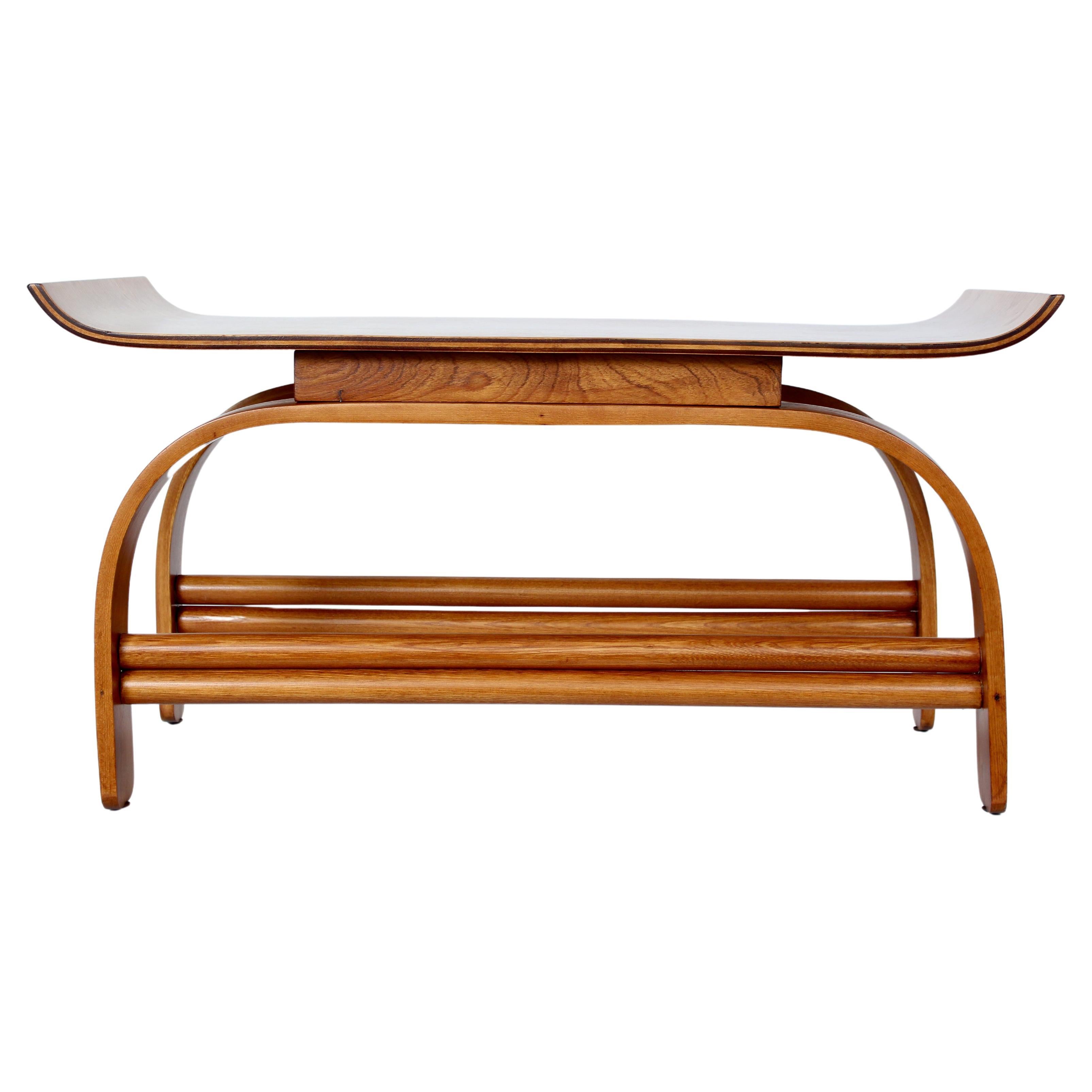 Early Gilbert Rohde for Heywood Wakefield Bentwood Coffee Table For Sale