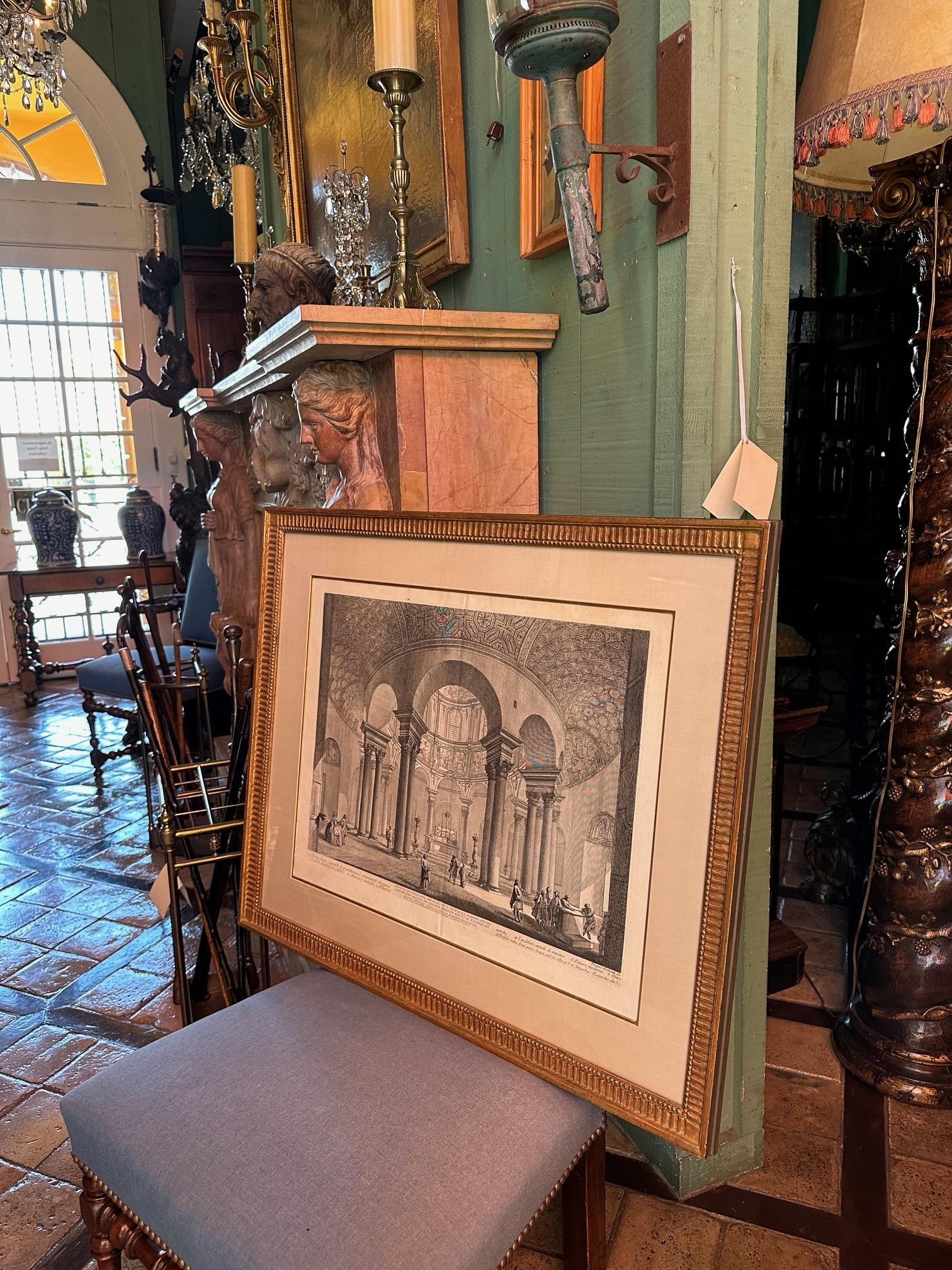 Decoración mural temprana Giovanni Battista Piranesi Castel Sant'Angelo Veduti Di Roma en venta 5