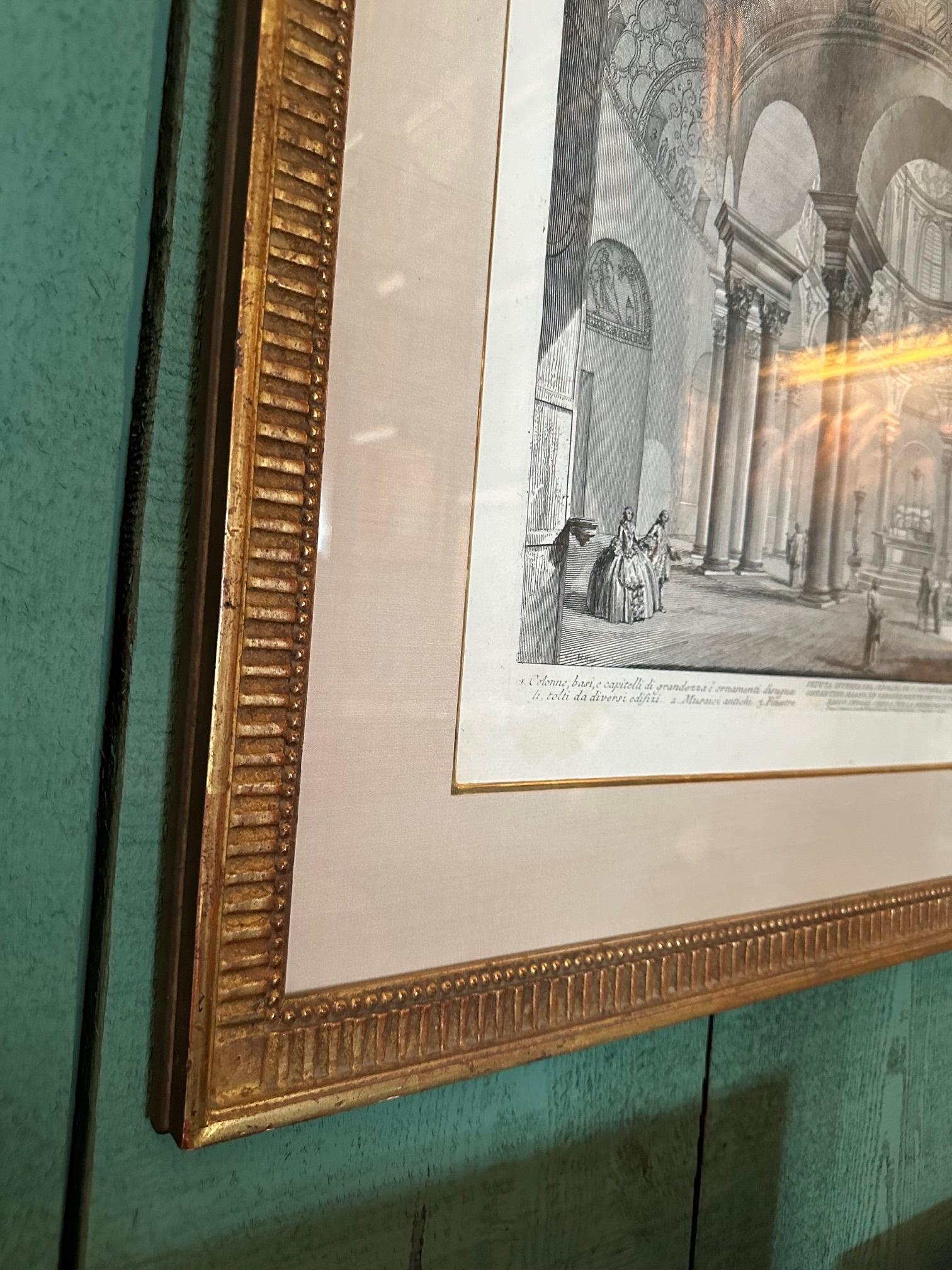 Decoración mural temprana Giovanni Battista Piranesi Castel Sant'Angelo Veduti Di Roma Tallado en venta