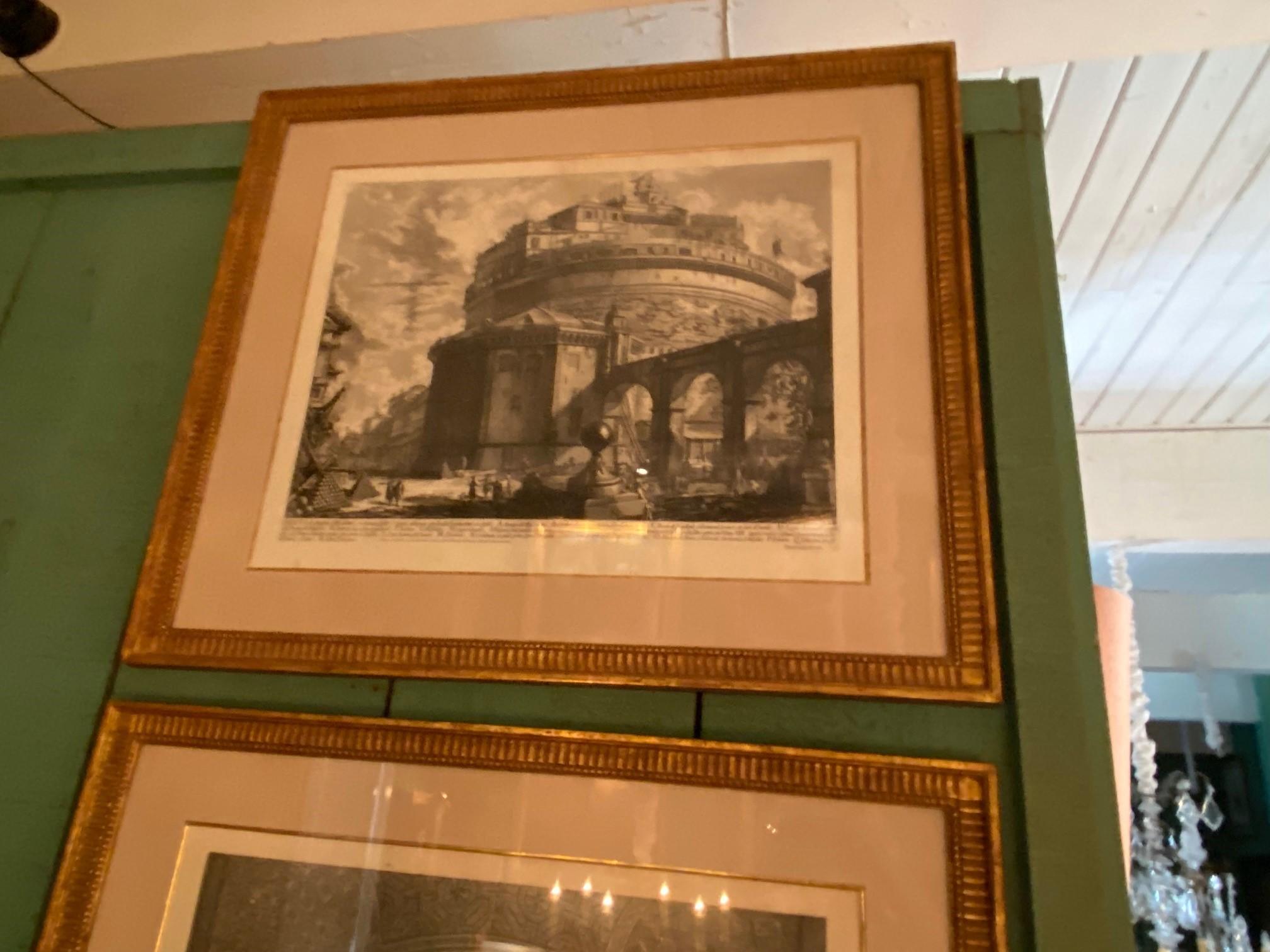 Giovanni Battista Piranesi Castel Sant'Angelo Veduti Di Roma, decorazioni da parete in vendita 8