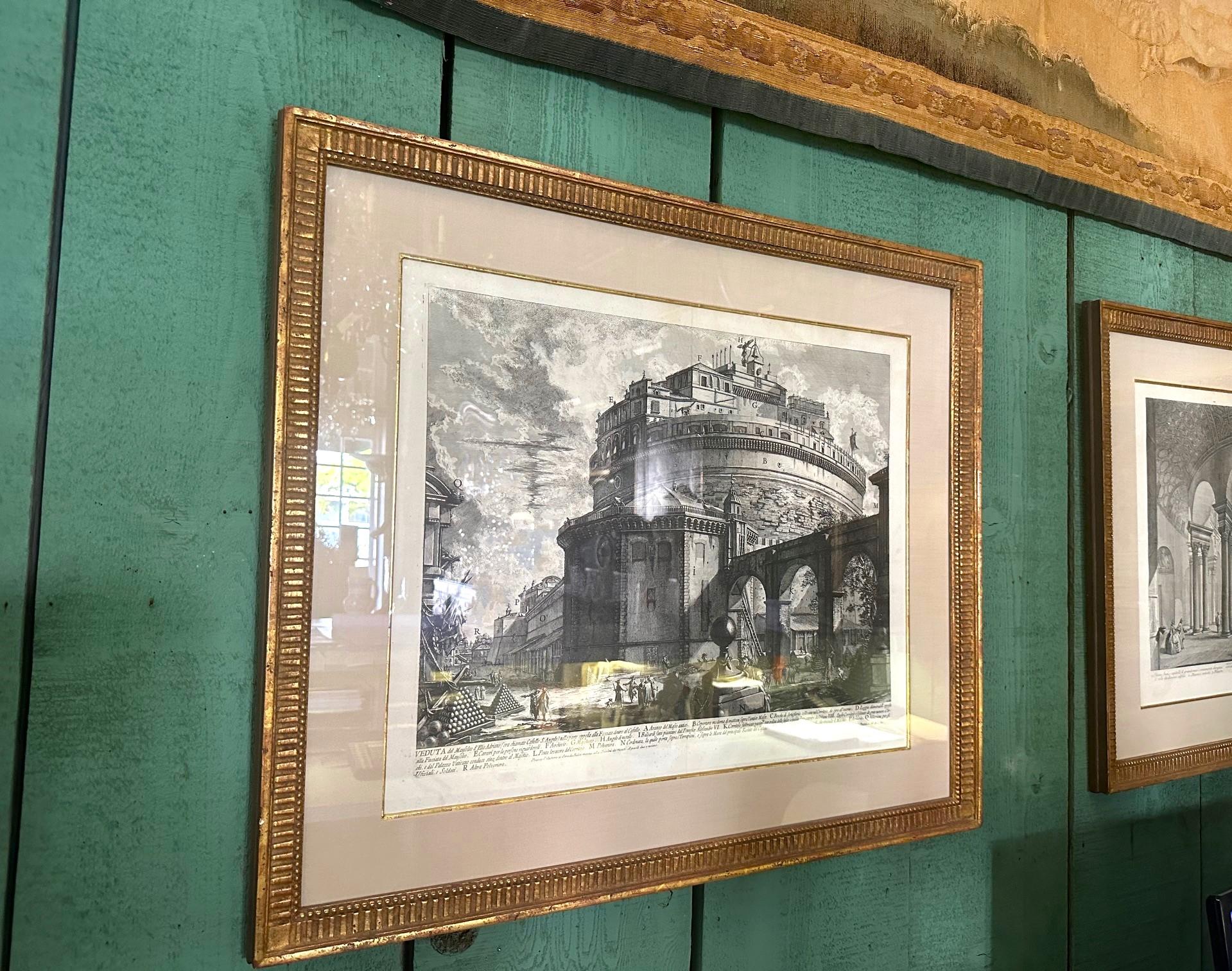 Italiano Giovanni Battista Piranesi Castel Sant'Angelo Veduti Di Roma, decorazioni da parete in vendita