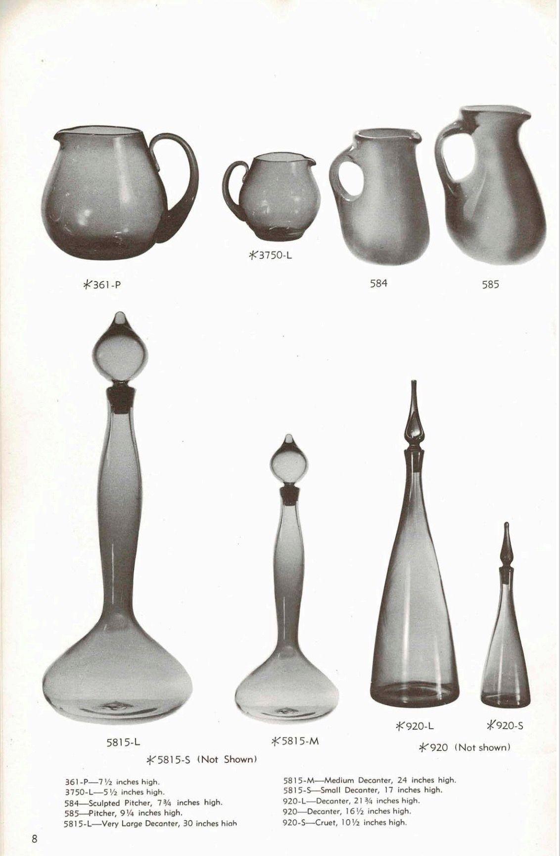 American Early Glass Decanter by Blenko For Sale