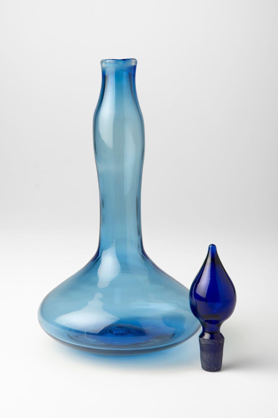 Early Glass Decanter by Blenko For Sale 2