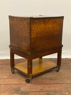 Early Globe Compact Rolling Office Filing Cabinet