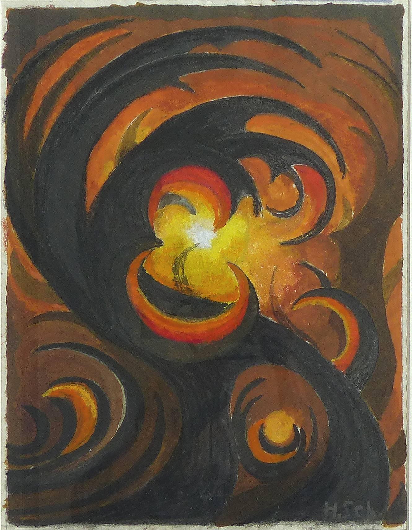 Early Goache by Hans Schmithals, 1903 from the Joan & Lester Avnet Collection

Offered for sale is an early painting in gouache by Hans Schimthals (Germany 1878-1964). Considered by many to be a Pioneer of abstract art, this piece titled 