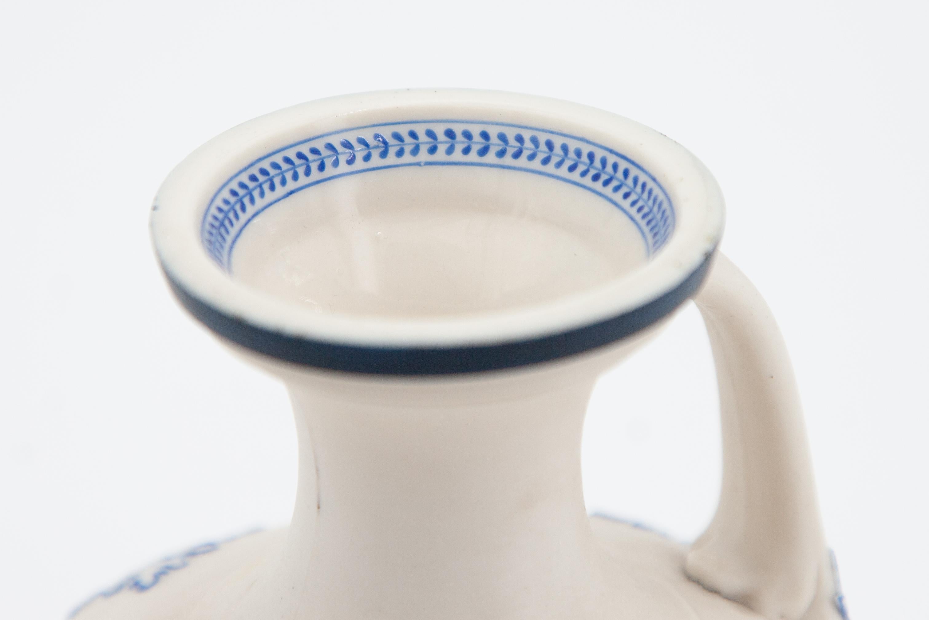 Vase en porcelaine de Worcester bleu et blanc « Early Grainger Worcester » Excellent état - En vente à Fort Lauderdale, FL