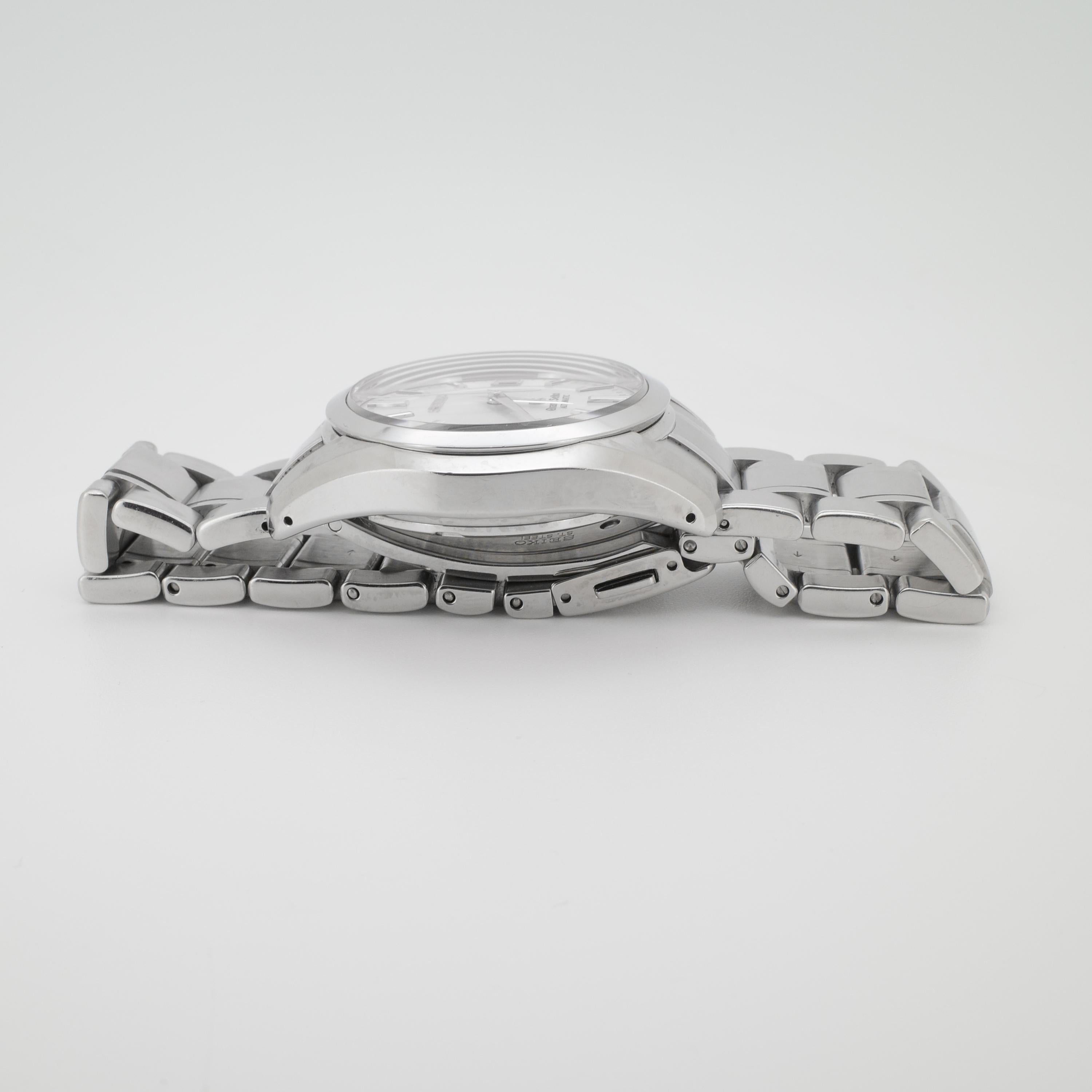 Grand Seiko 9S55 Automatique avec dos en médaillon de lion, certificat complet, Exc. Unisexe en vente