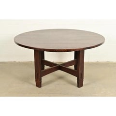 Early Gustav Stickley Antique Mission Oak Arts & Crafts Dining Table, Circa 1901