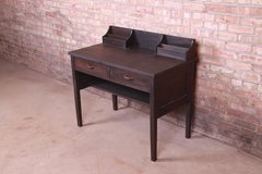 Early Gustav Stickley Ebonized Mission Oak Arts & Crafts Writing Desk