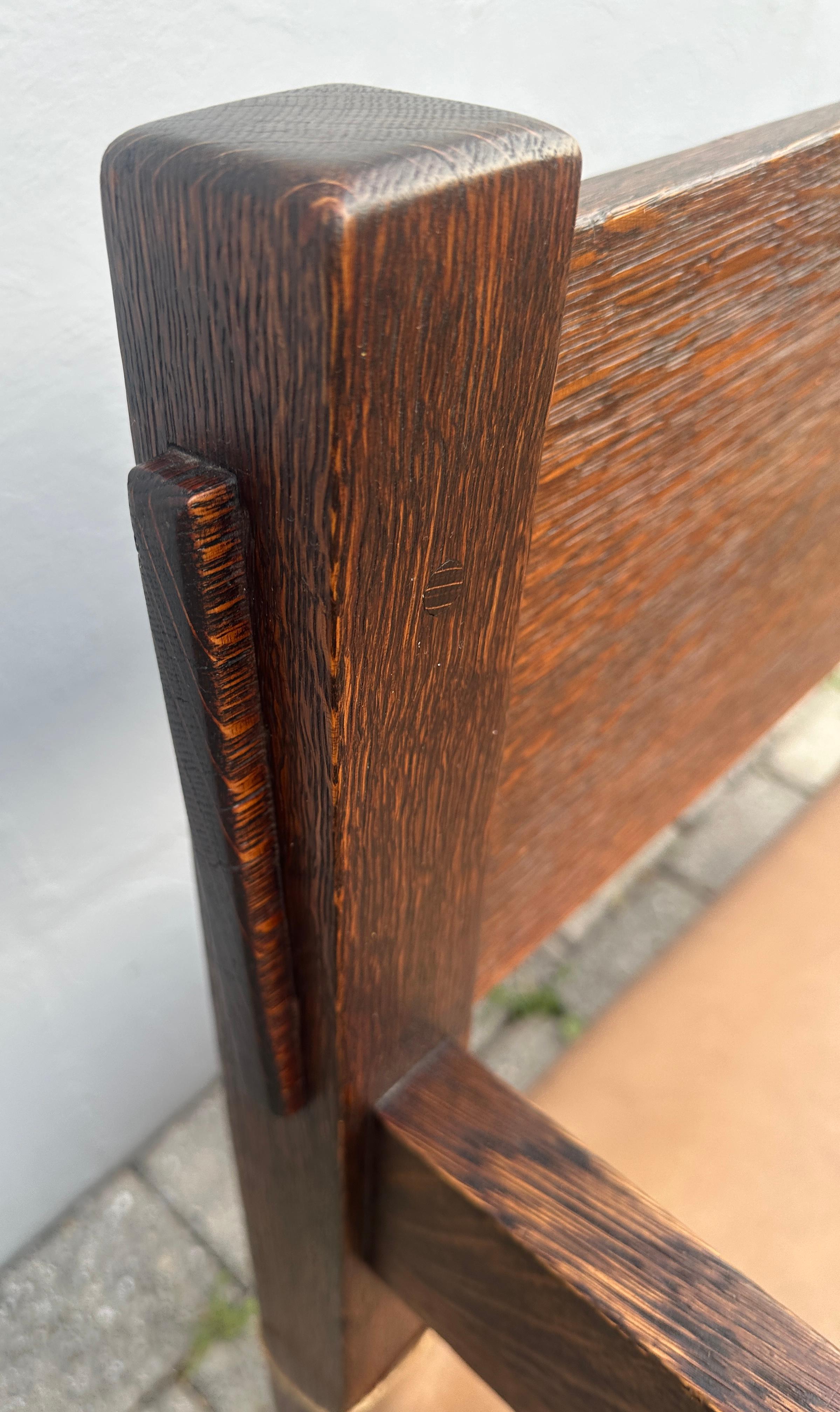 Early Gustav Stickley Hall Chair - Extremely Collectible - Made in 1901 - W7198 For Sale 3