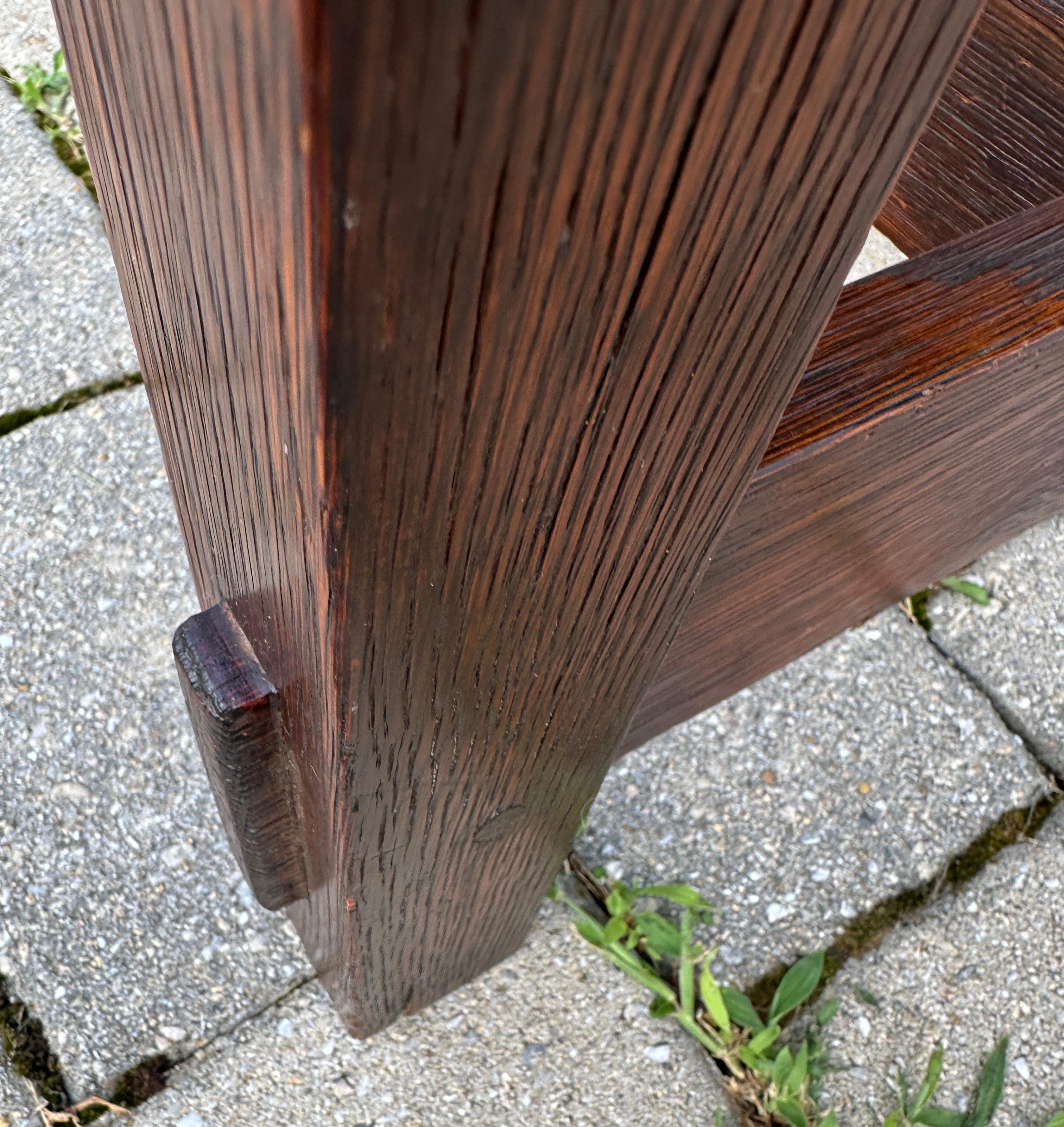 Early Gustav Stickley Hall Chair - Extremely Collectible - Made in 1901 - W7198 For Sale 8