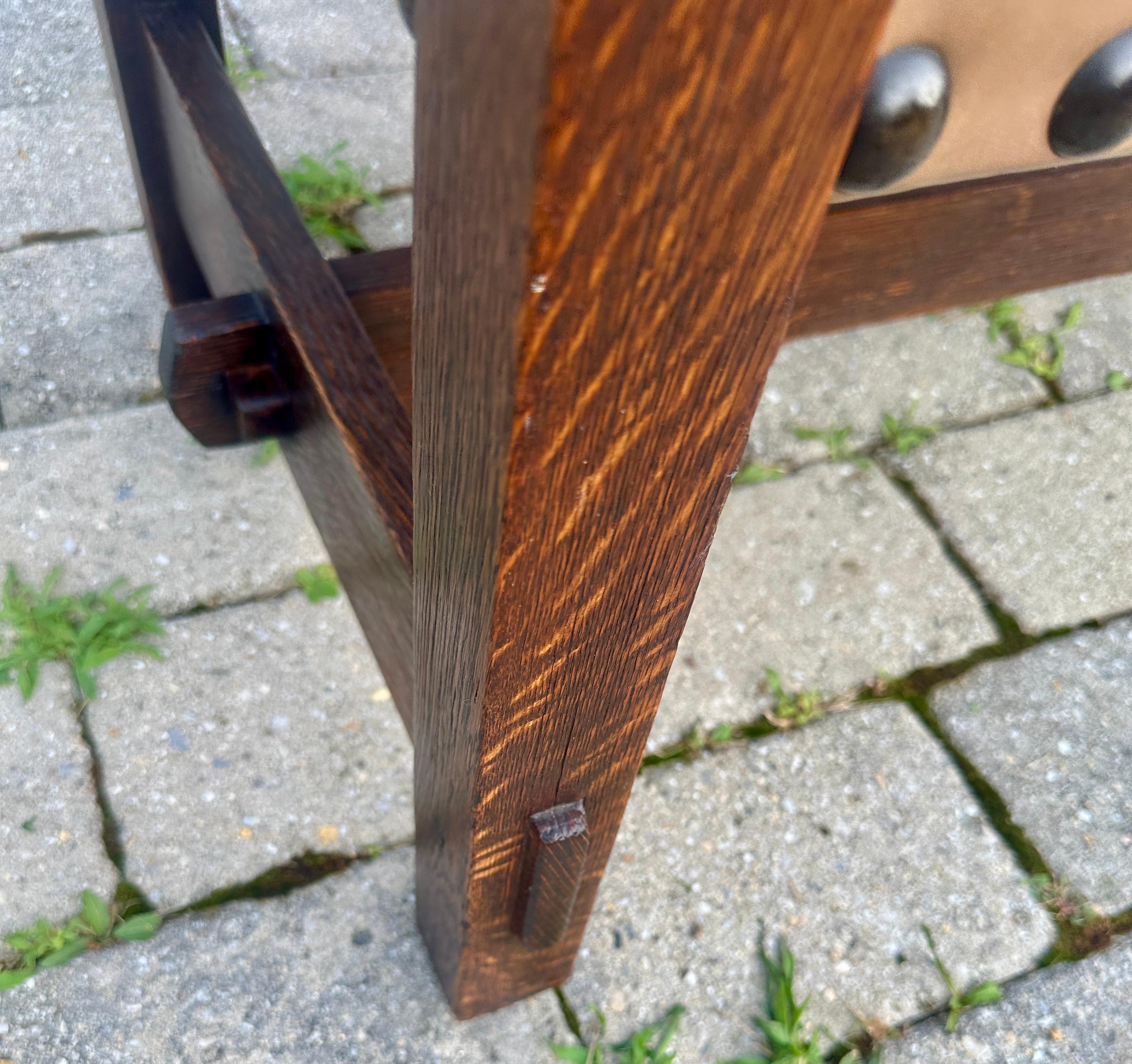 Arts and Crafts Early Gustav Stickley Hall Chair - Extremely Collectible - Made in 1901 - W7198 For Sale