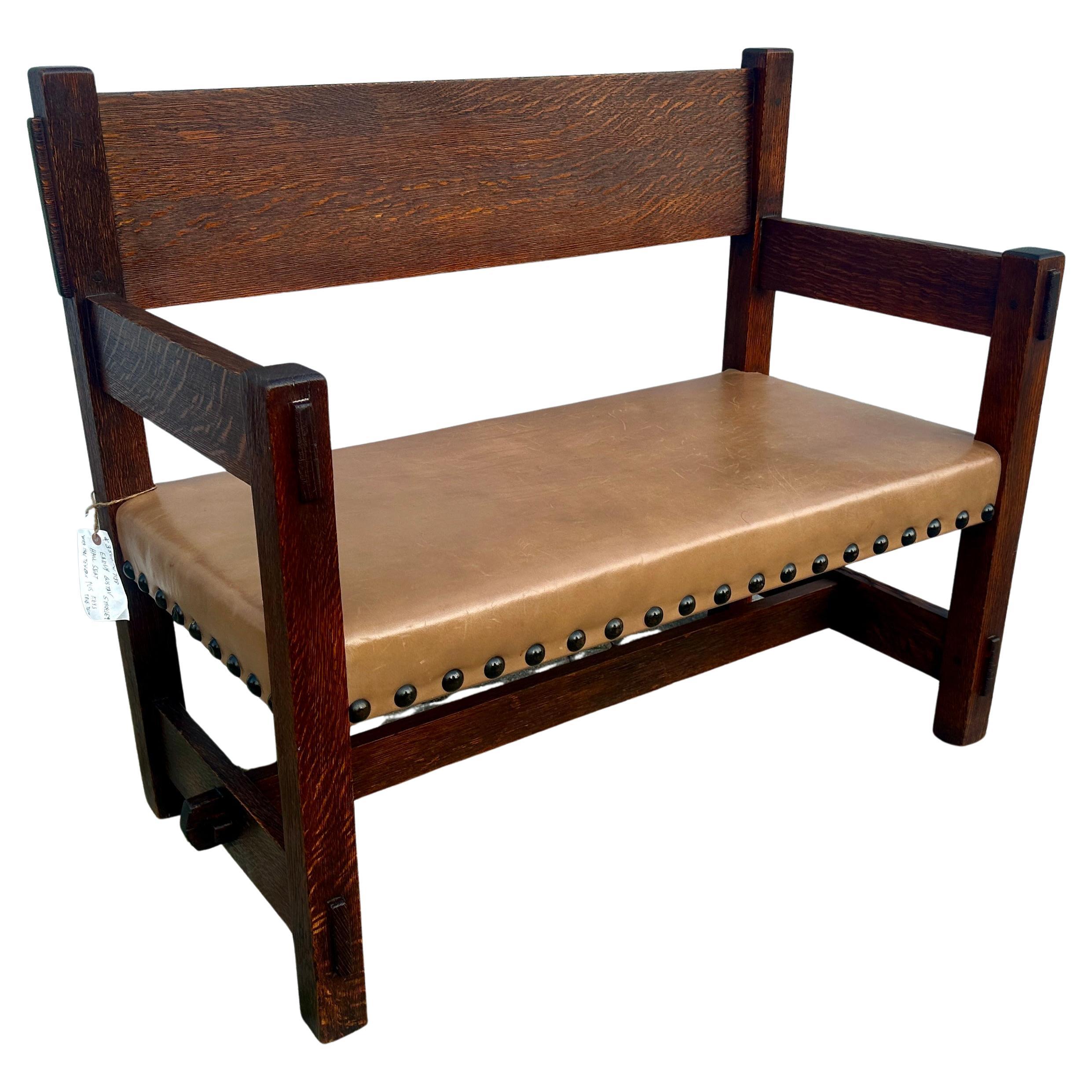 Early Gustav Stickley Hall Chair - Extremely Collectible - Made in 1901 - W7198 For Sale