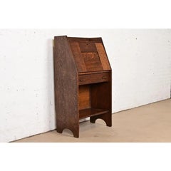 Early Gustav Stickley Mission Oak Arts & Crafts Secretary Desk, Circa 1902