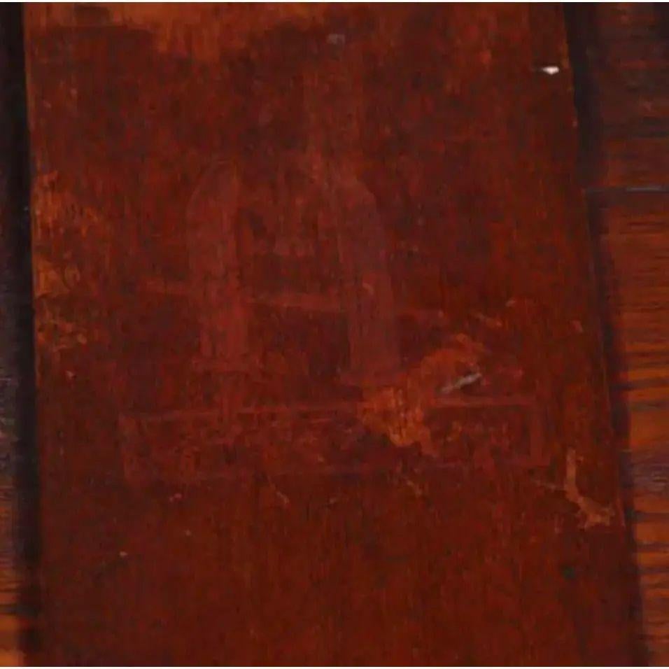 Früher Gustav Stickley Mission Eichenholz Arts & Crafts Schreibtisch oder Bibliothekstisch im Angebot 6