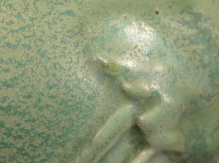 Early Haeger Geranium Leaf Green Art Pottery Vintage Vase Stangl Deco