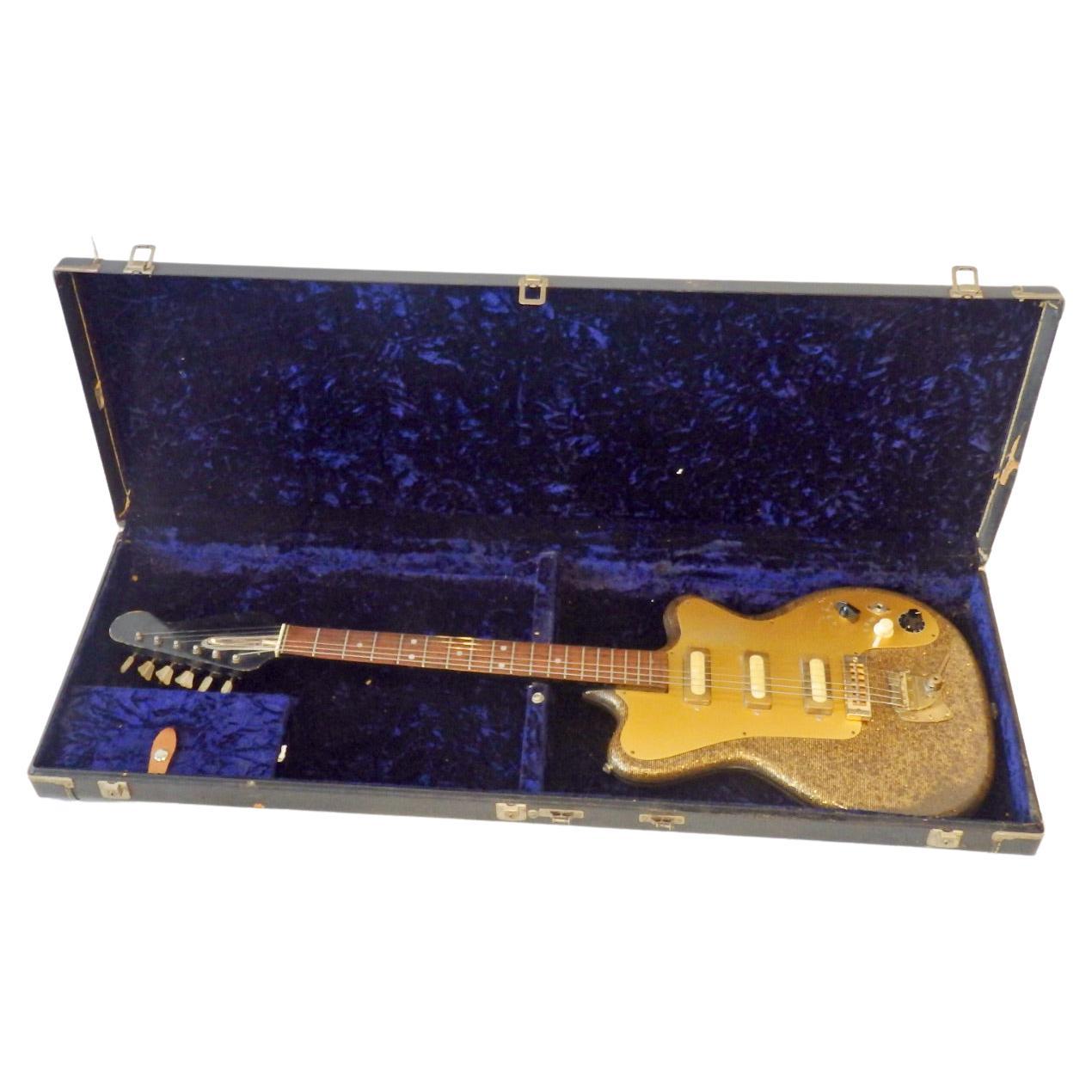 Seltene deutsche Fasan-Gitarre aus den 1960er Jahren mit Hagstrom-Schwanzstück  
