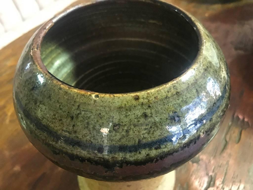 Danish Halle Allpass Denmark Mid-Century Modern Large Ceramic Glazed Vessel or Vase