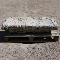 Early Hand-Carved Stone Sink – Exceptional Weathered Surface