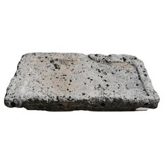 Antique Early Hand-Carved Stone Sink – Exceptional Weathered Surface