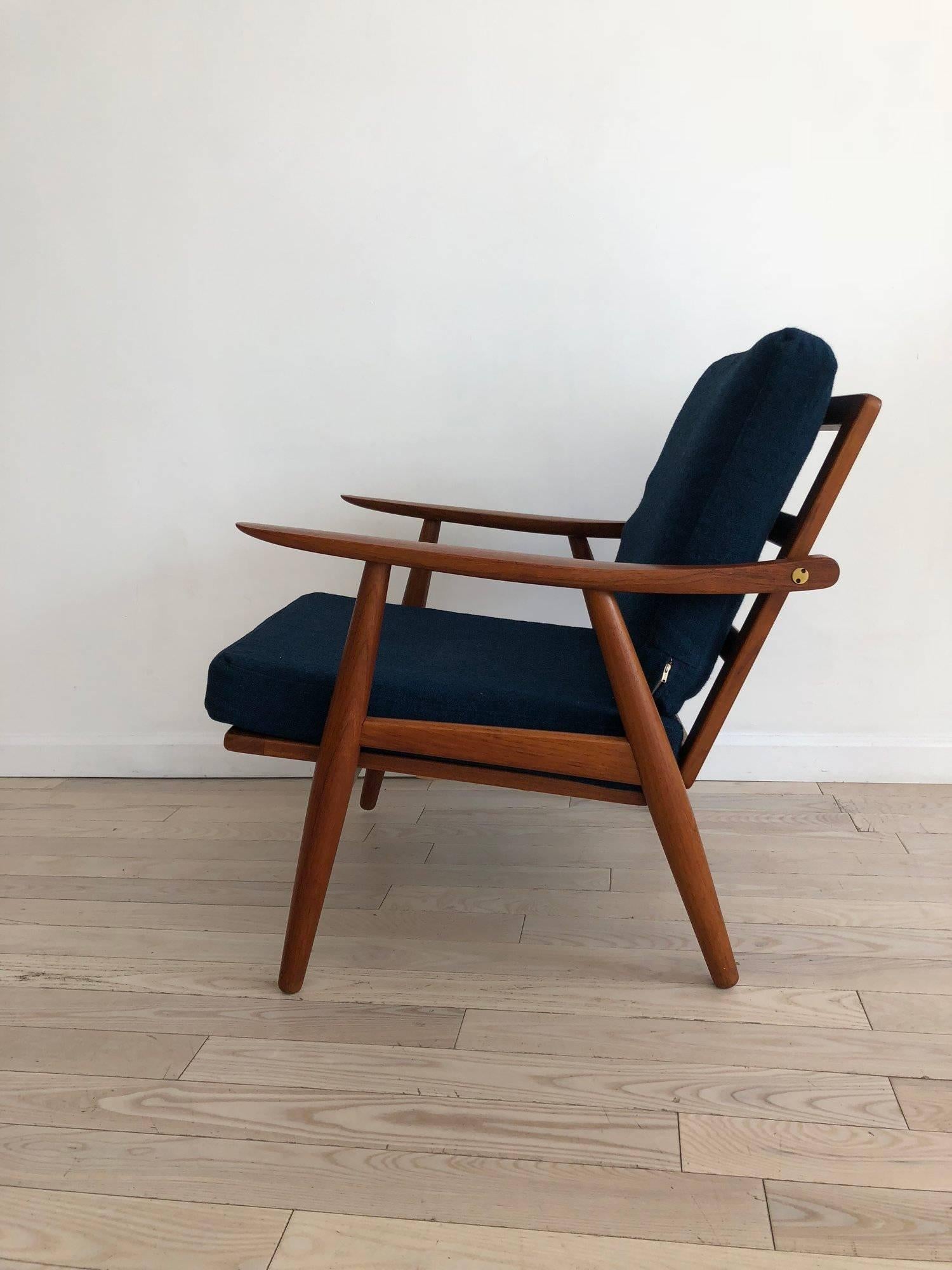 Danish Early Hans J Wegner GE-270 Easy Chair in Teak, Made in Denmark